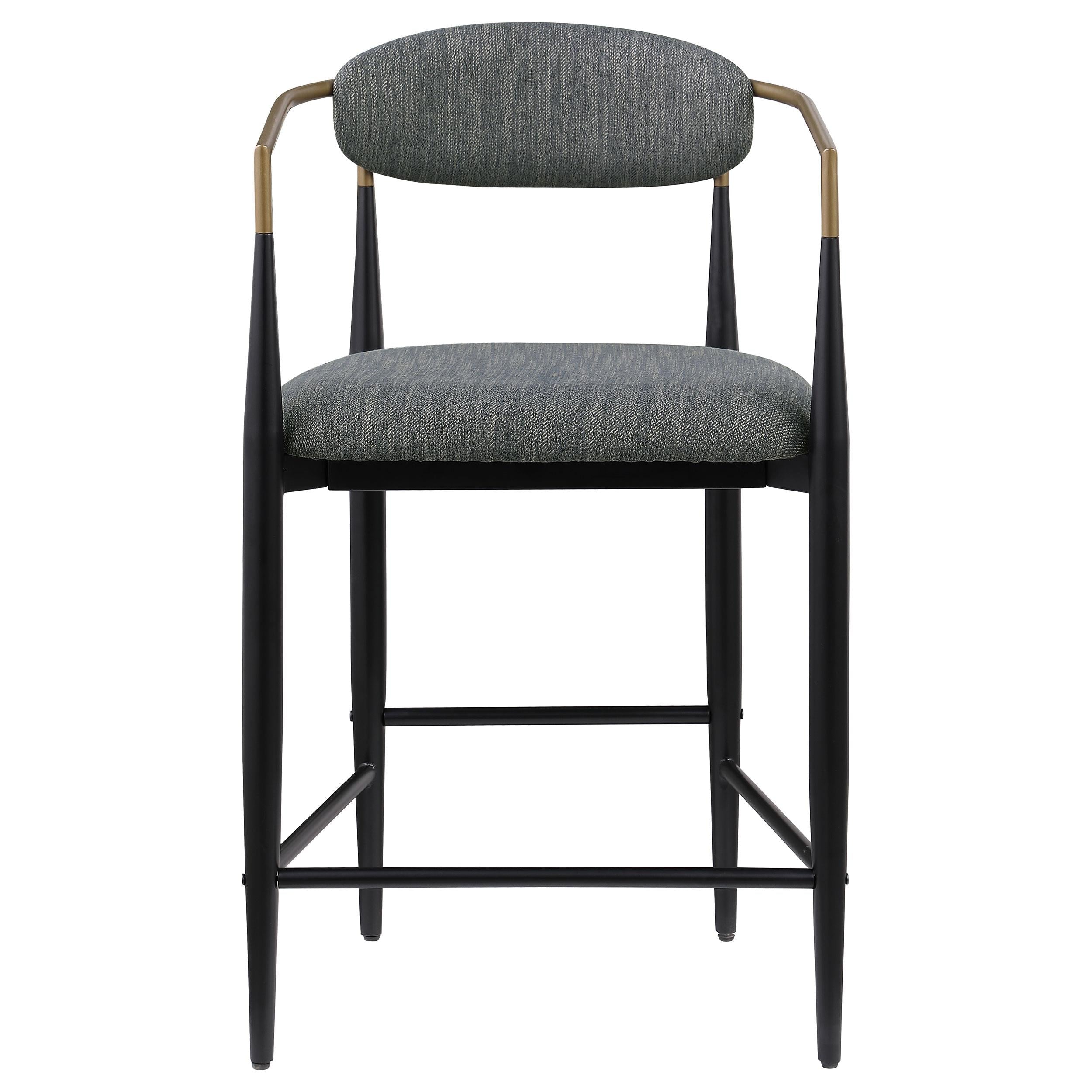 Coaster Furniture Tina 121186 Fabric Upholstered Counter Chair - Dark Grey - Image 2