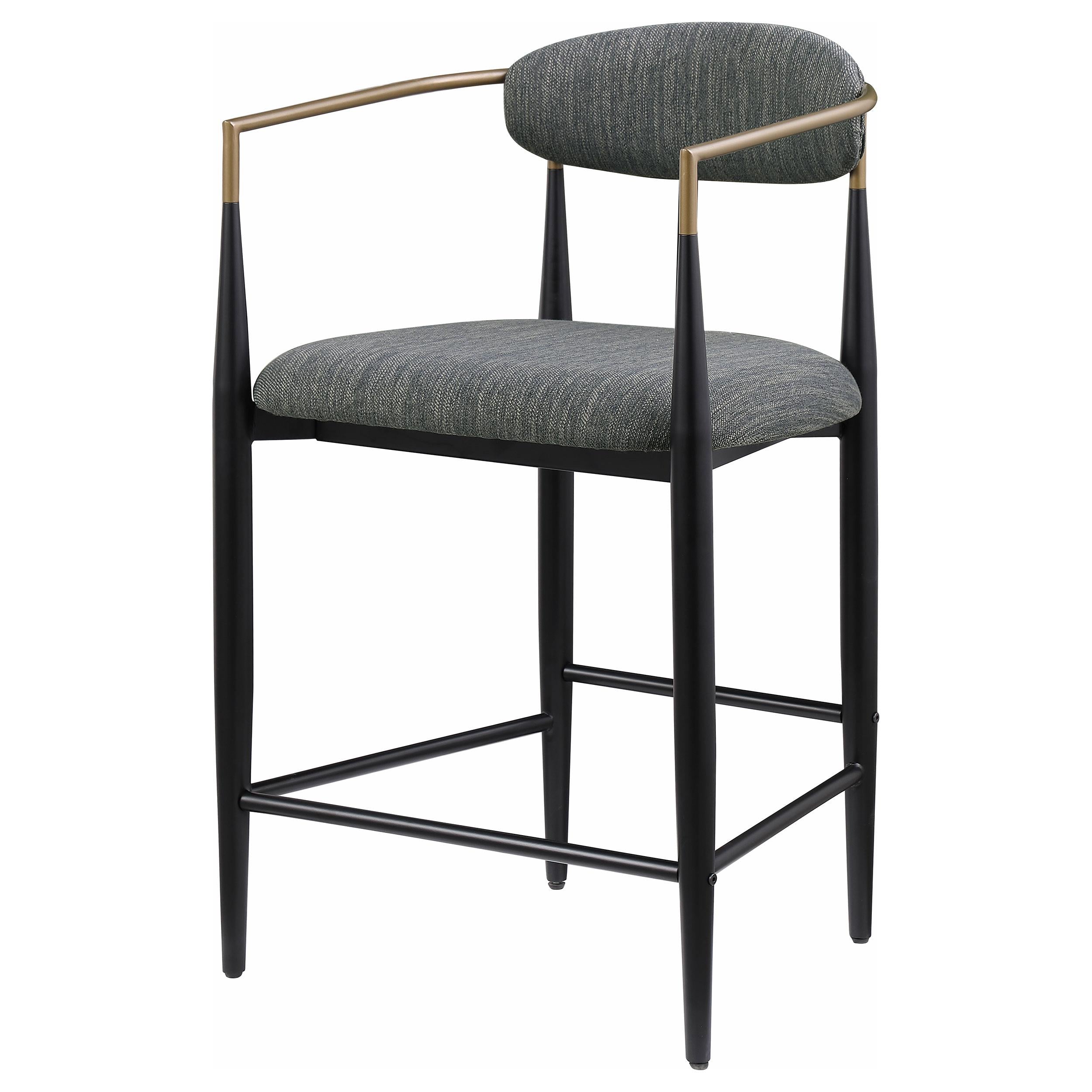 Coaster Furniture Tina 121186 Fabric Upholstered Counter Chair - Dark Grey - Image 3