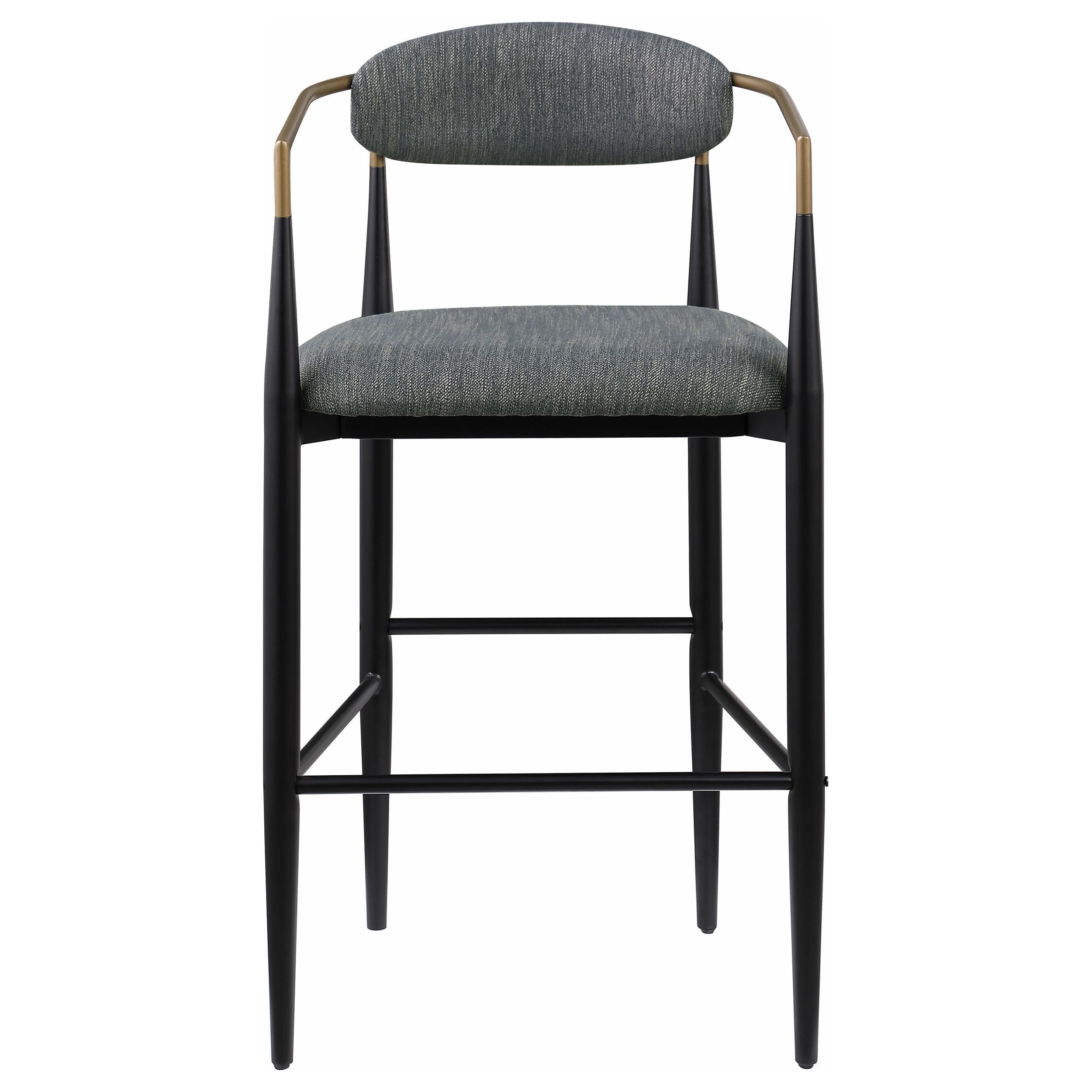 Coaster Furniture Tina 121189 Fabric Upholstered Bar Chair - Dark Grey - Image 2