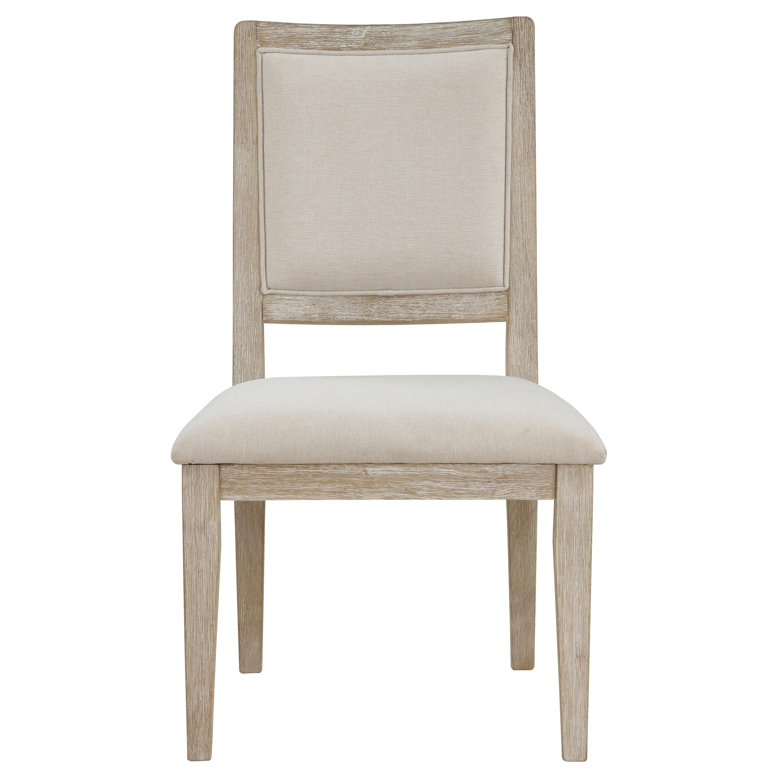 Coaster Furniture Trofello 123122 Cushioned Dining Side Chair - White Washed - Image 2