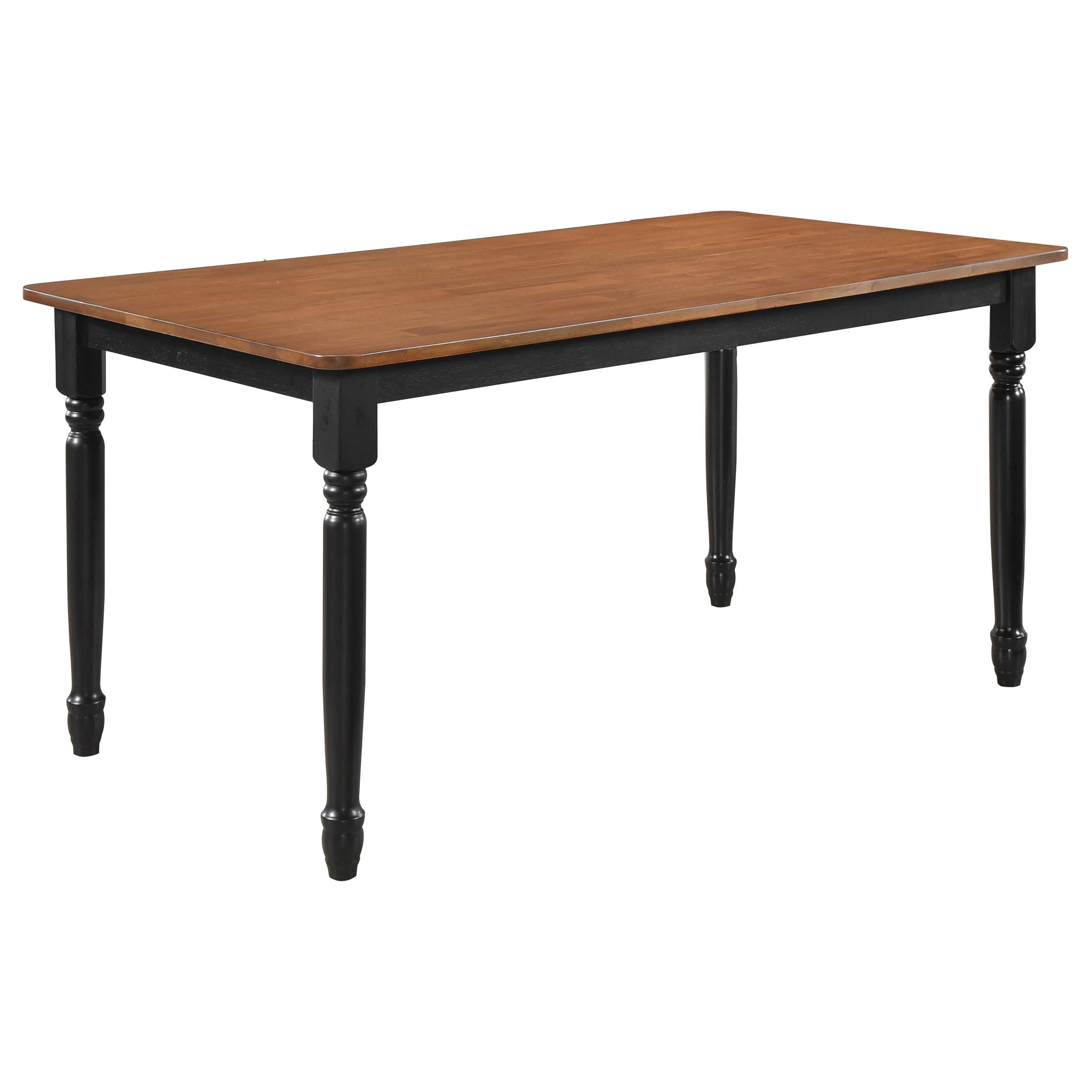 Coaster Furniture Hollyoak 183041 Rectangular 63-inch Wood Dining Table - Walnut - Image 1