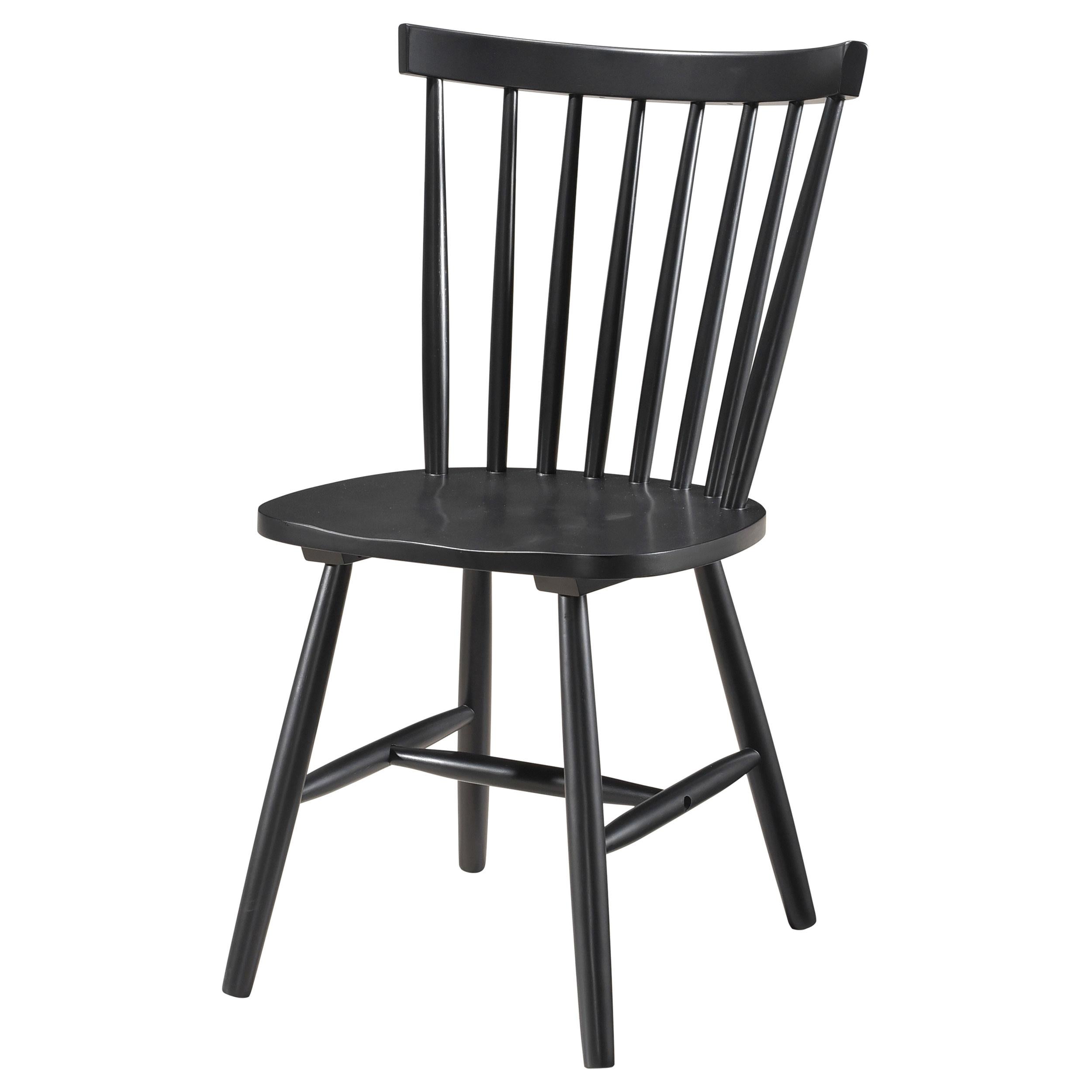 Coaster Furniture Hollyoak 183042 Windsor Wood Dining Side Chair - Black - Image 3