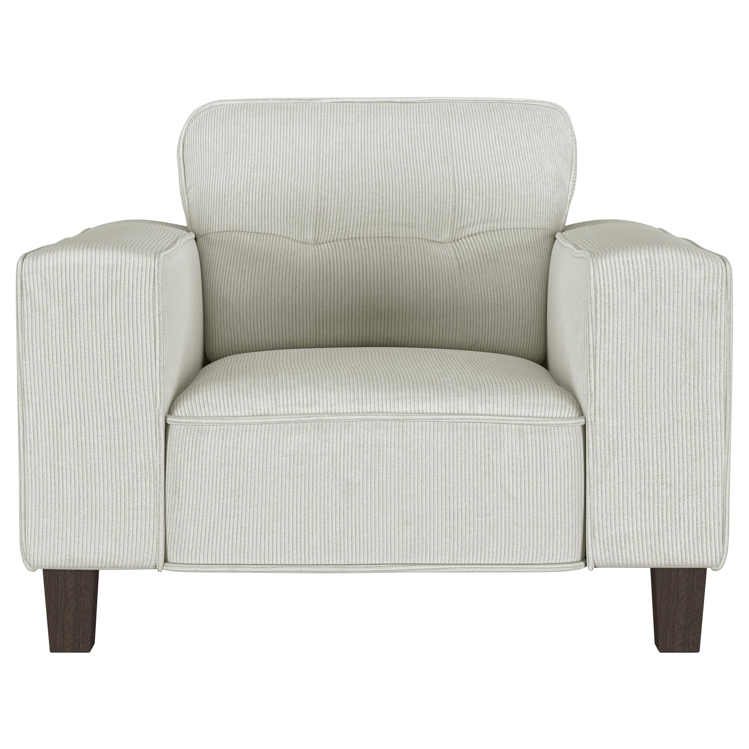 Coaster Furniture Deerhurst 509649 Upholstered Track Arm Tufted Accent Chair - Greige - Image 2