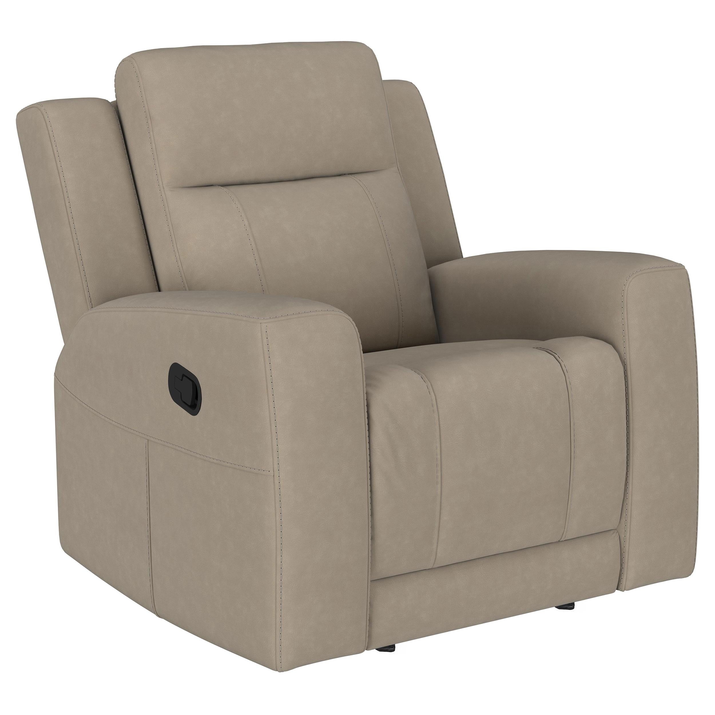 Coaster Furniture Brentwood 610283 Upholstered Recliner Chair - Taupe - Image 1