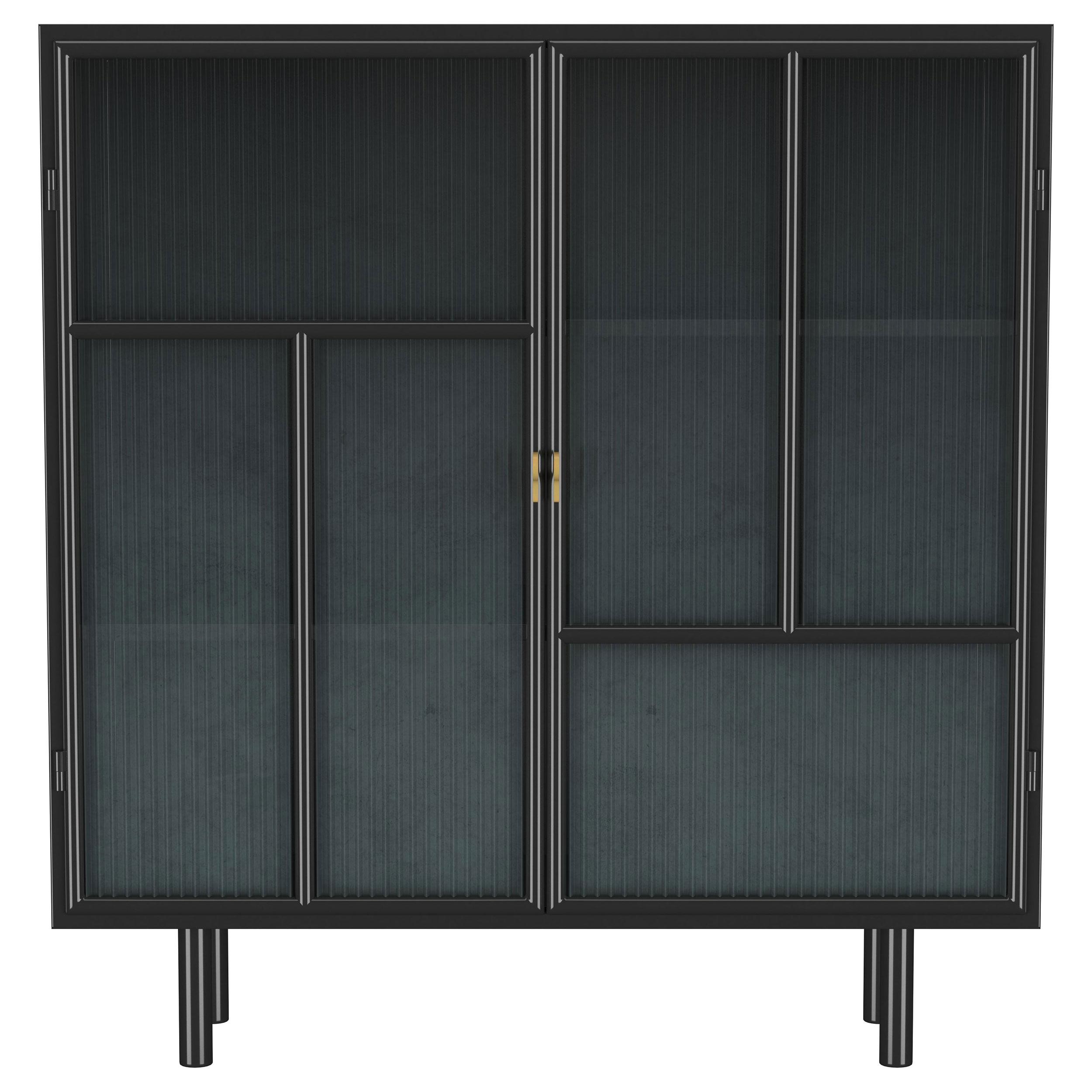 Coaster Furniture Dalia 950385 2-door Accent Storage Cabinet with Shelving - Black - Image 3