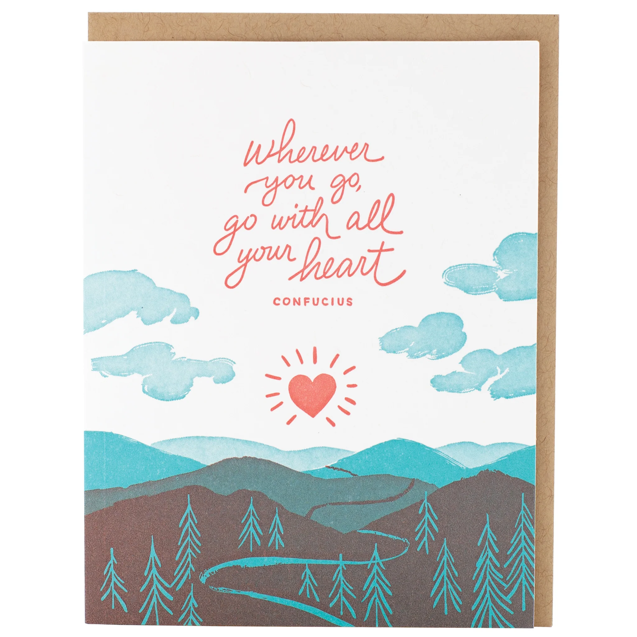 All Your Heart Quote Congratulations Card