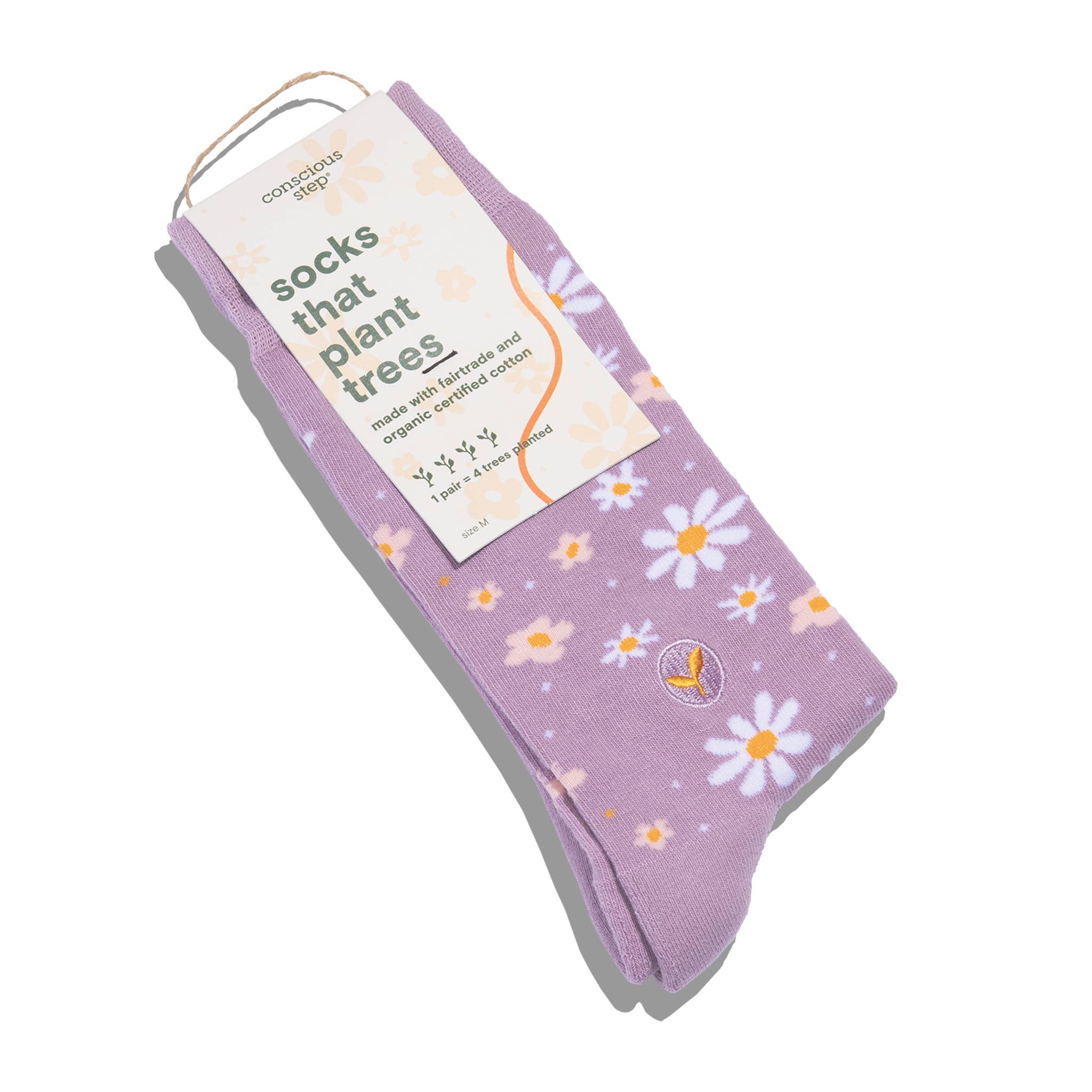 Socks that Plant Trees (Lavender Daisies) - Image 3