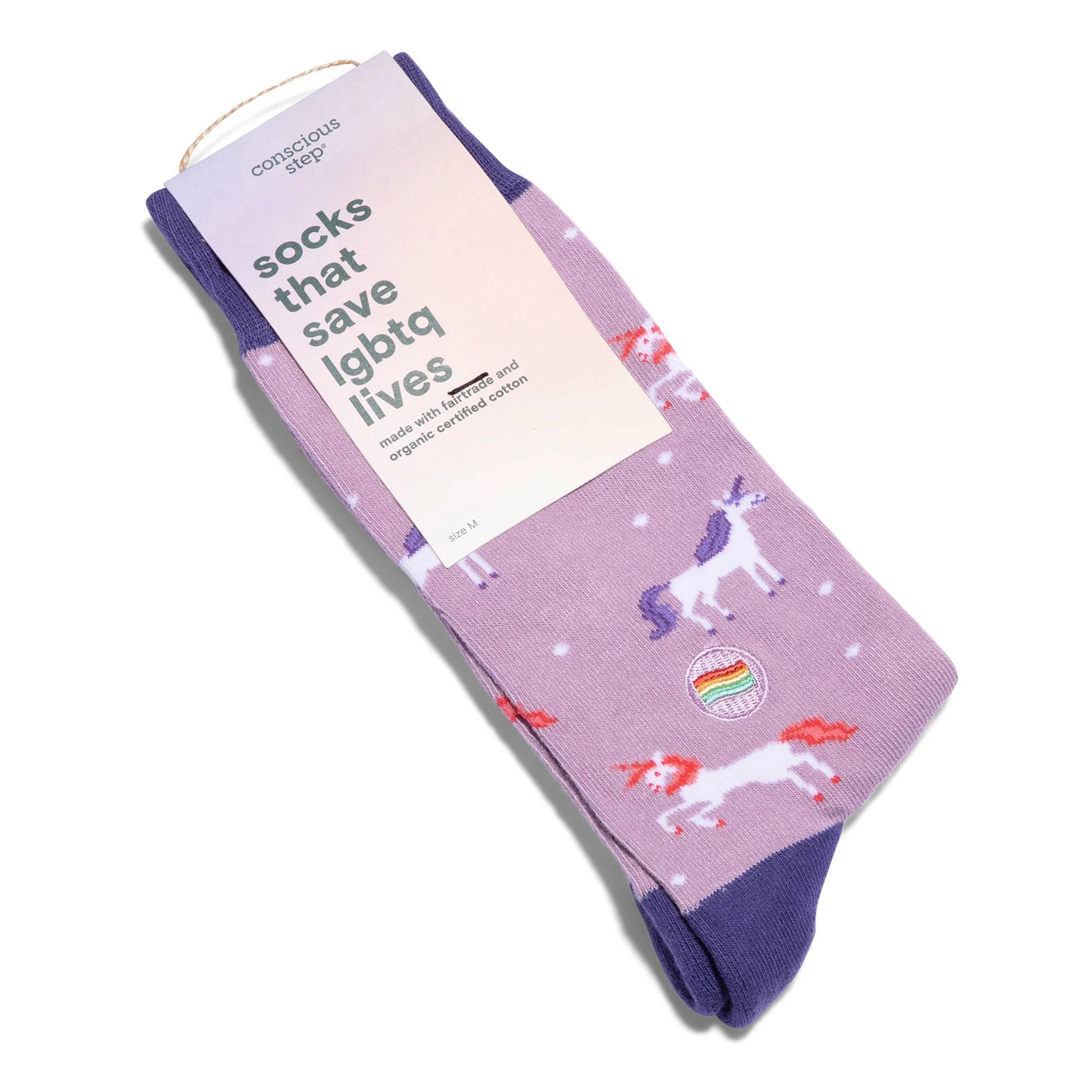 Socks that Save LGBTQ Lives (Purple Unicorns) - Image 2
