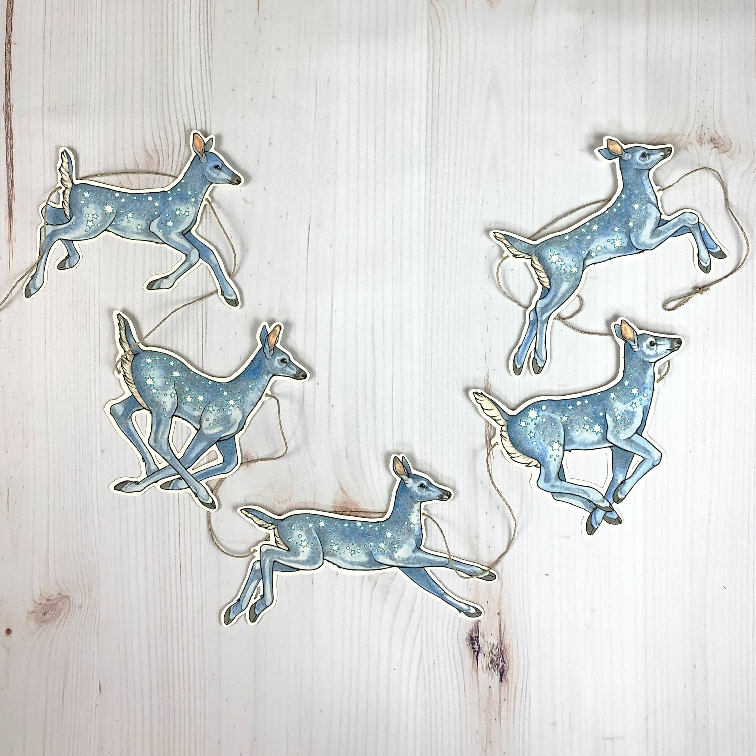 Starry Deer Illustrated Garland - Image 2