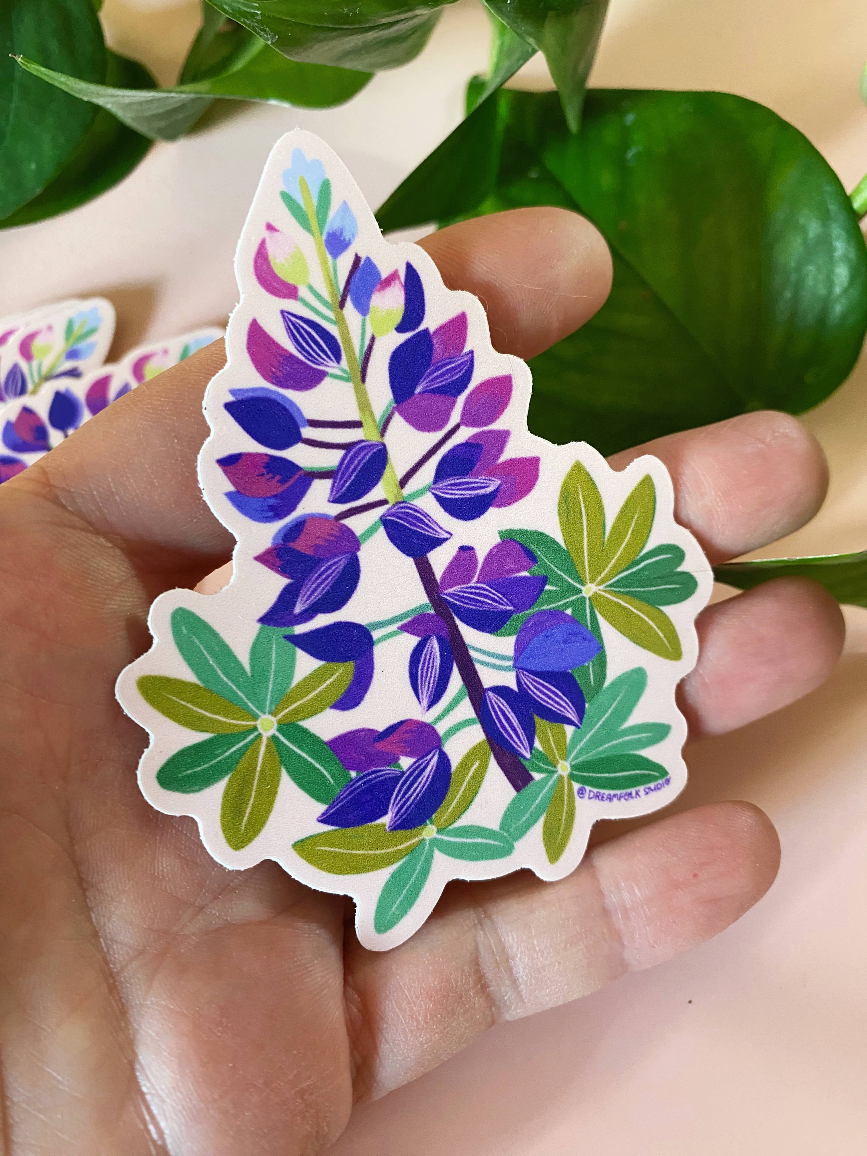 Lupine Flower Sticker - PNW Wildflowers - Image 2