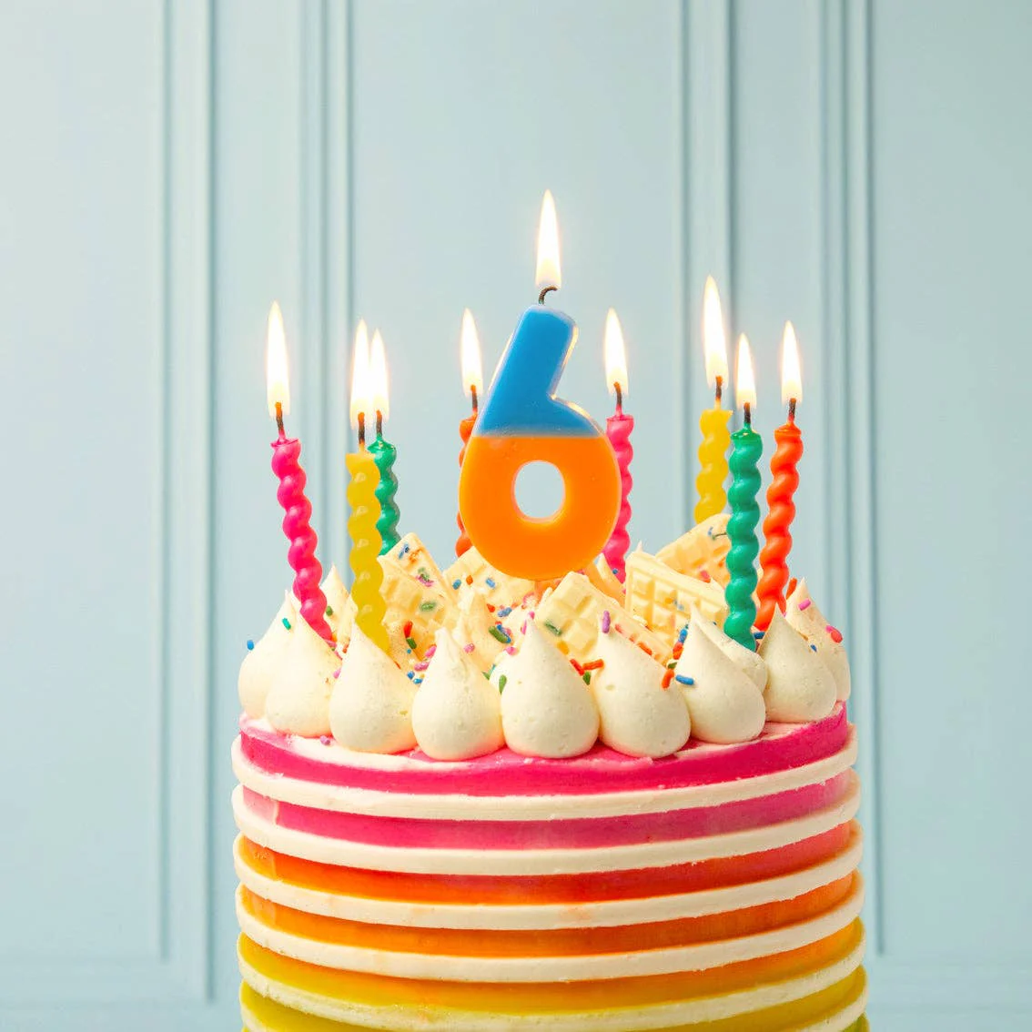 Twirl Birthday Candles - 8 Pack | Cake Candles | - Image 2