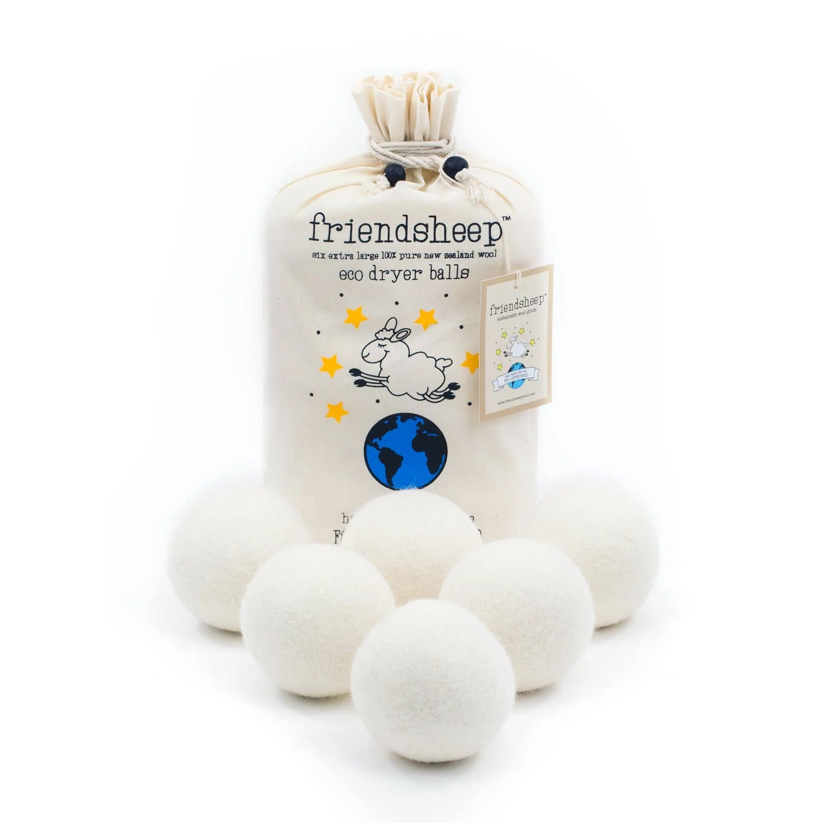 Creamy White Eco Dryer Balls - Image 1
