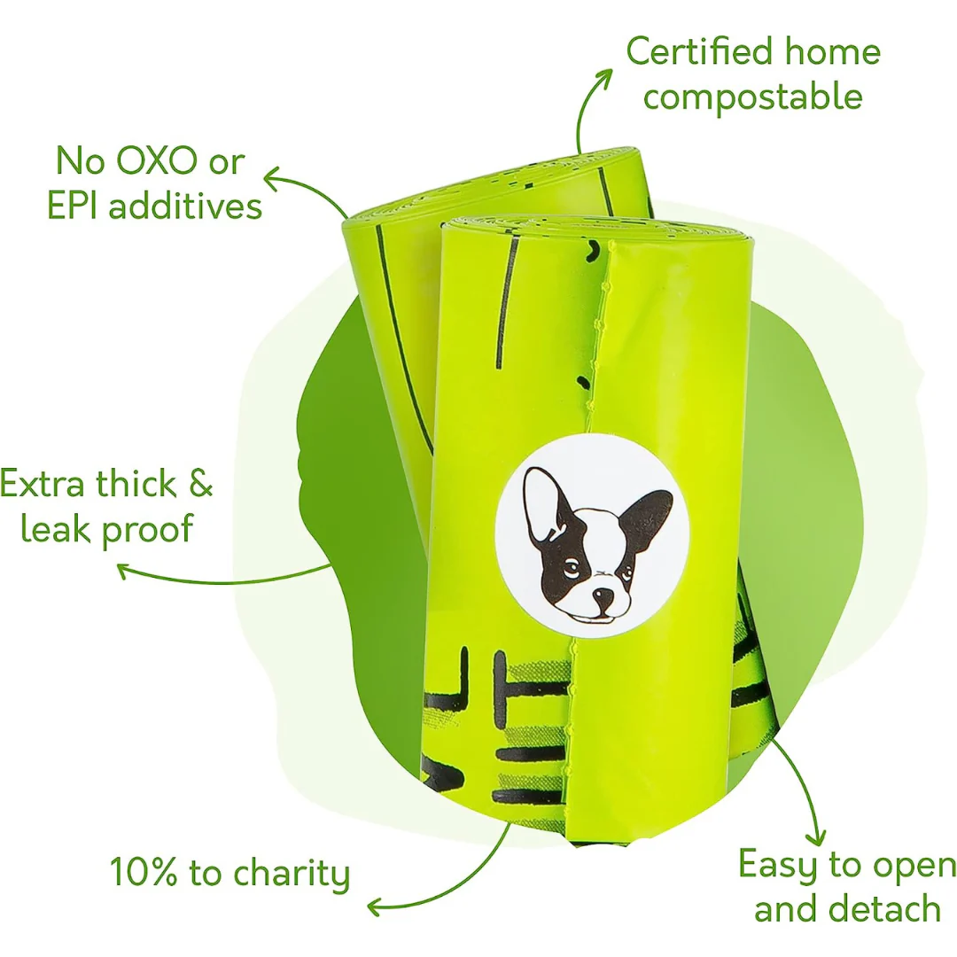 100% Certified Home Compostable Dog Poop Bags - 120 Bags - Image 2