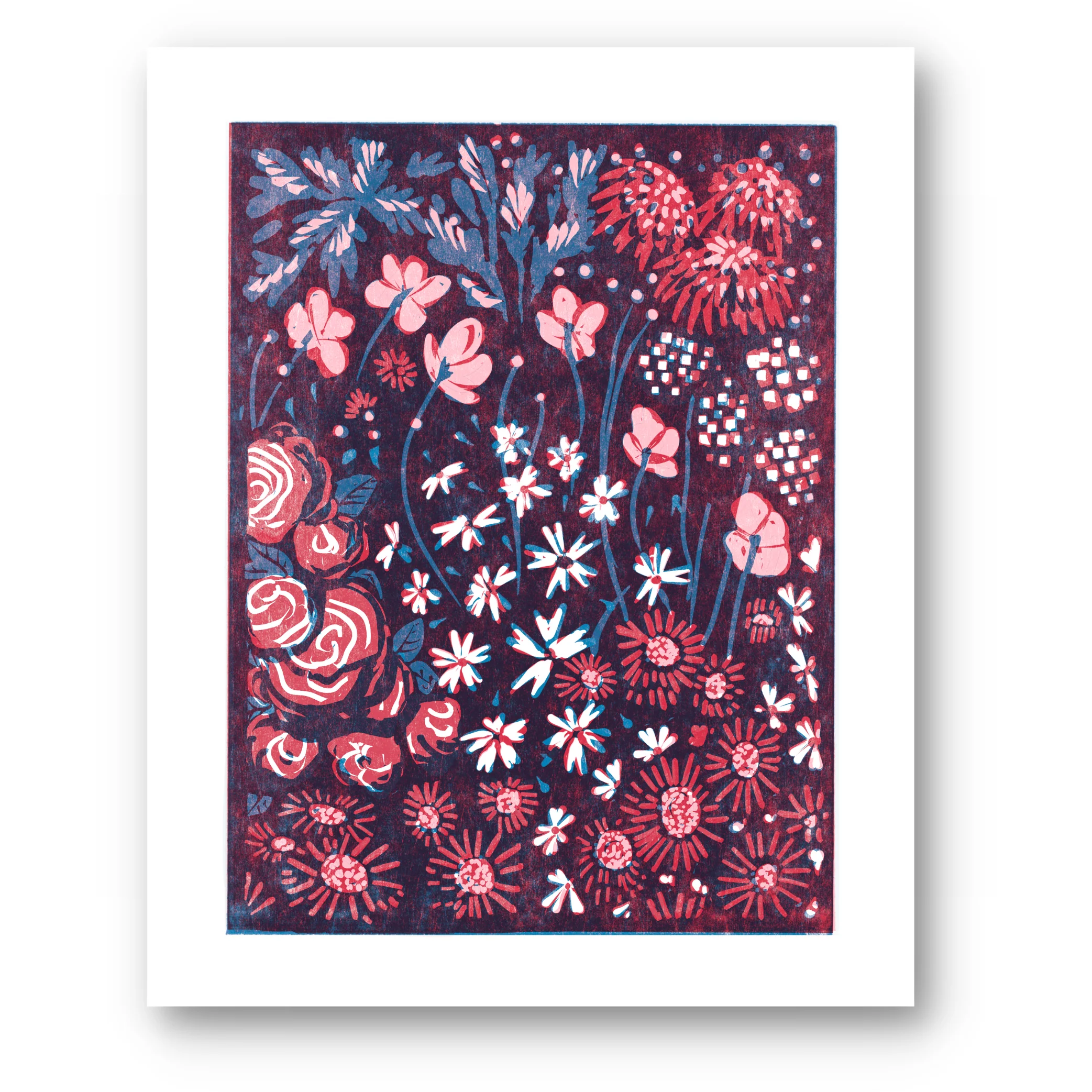 Crysanthemums and Phlox Art Print - Image 1
