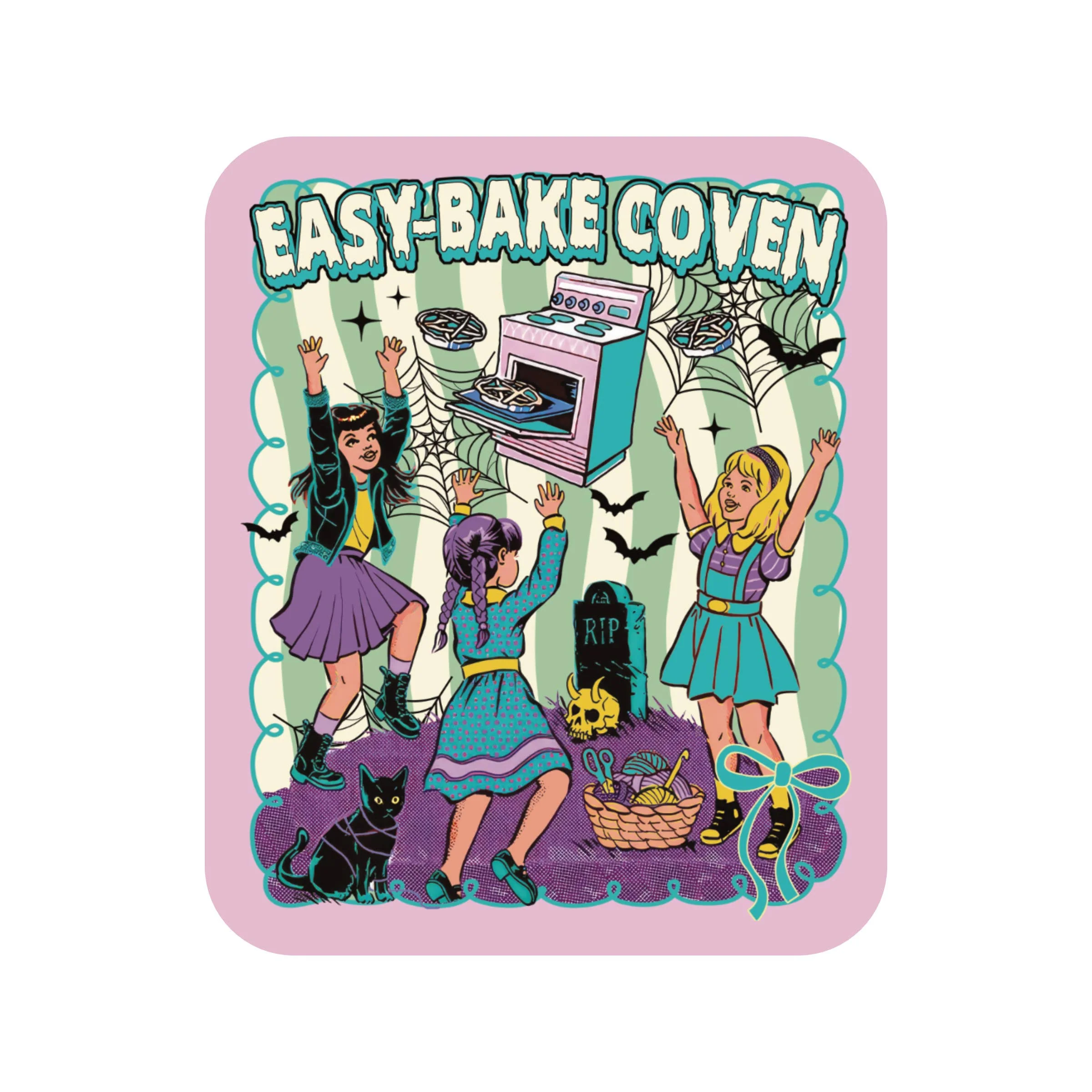 Halloween Horror Feminism Humor High Quality Vinyl Sticker - Image 1