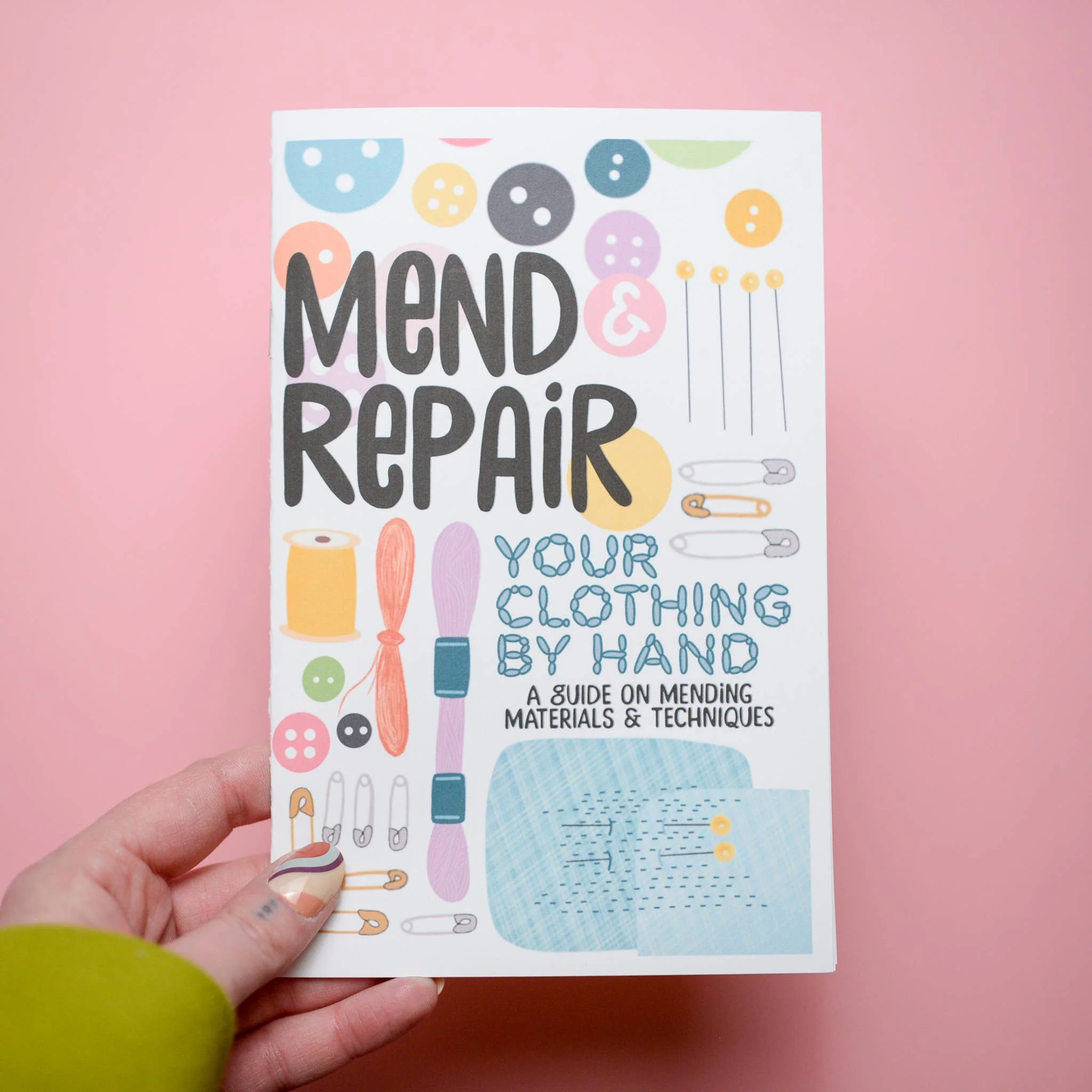'Mend  + Repair Your Clothing by Hand' Zine - Image 1