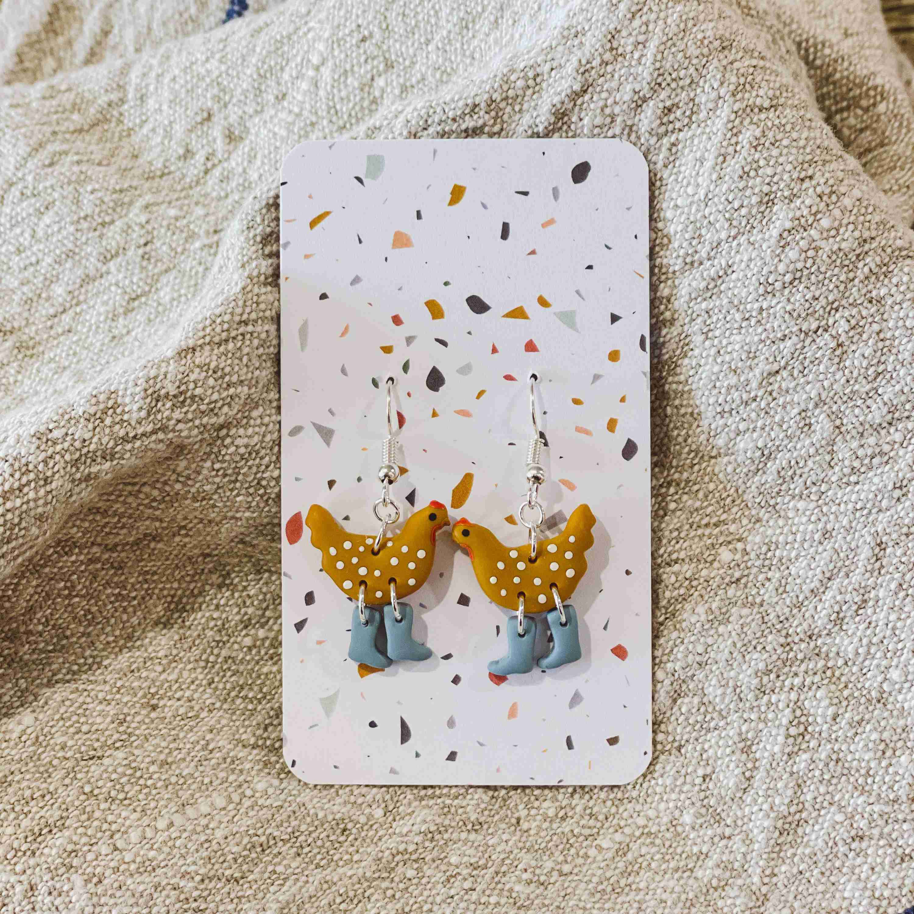 Assorted Pack: Chickens with Boots Earrings - Image 2
