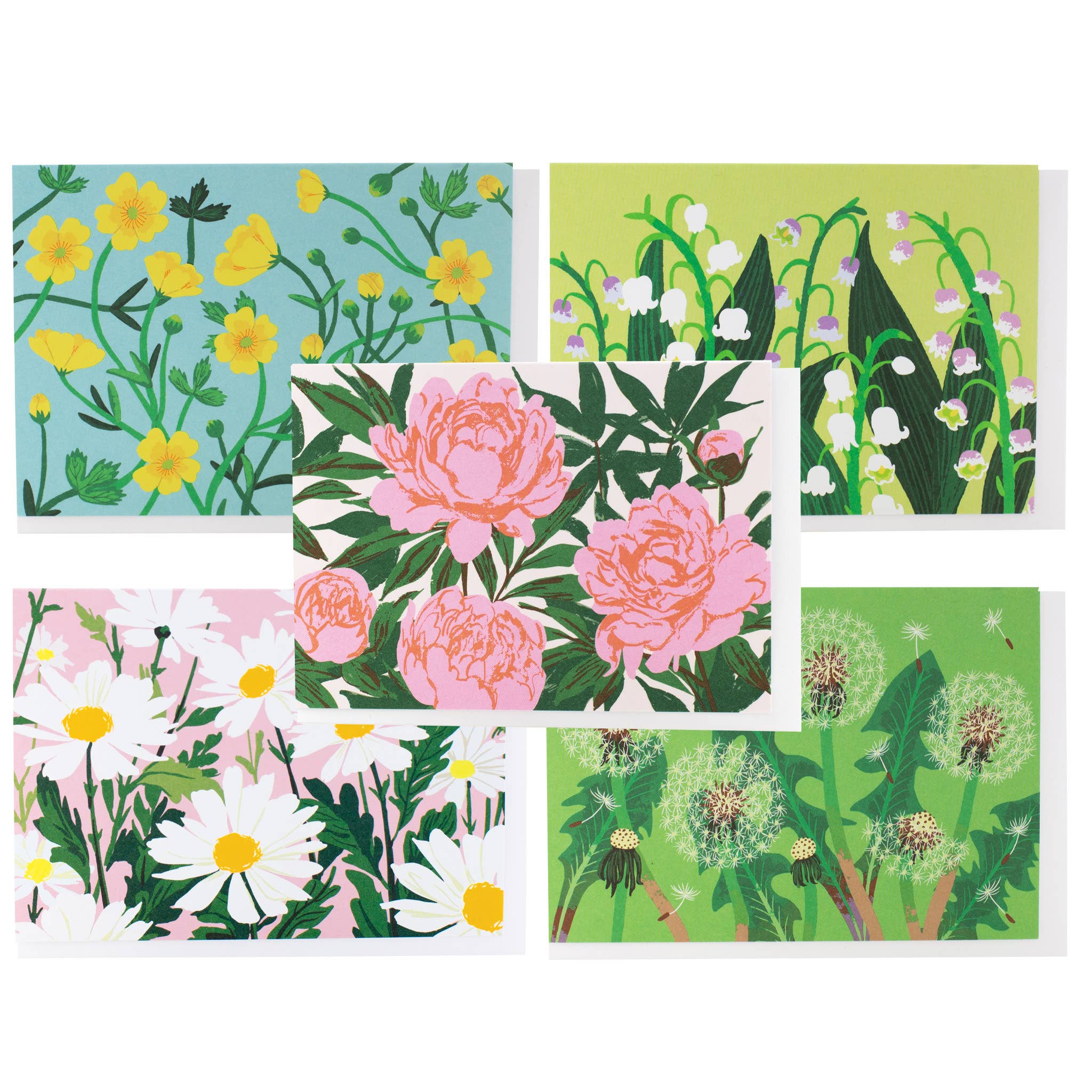 Assorted Springtime Florals Note Card Set