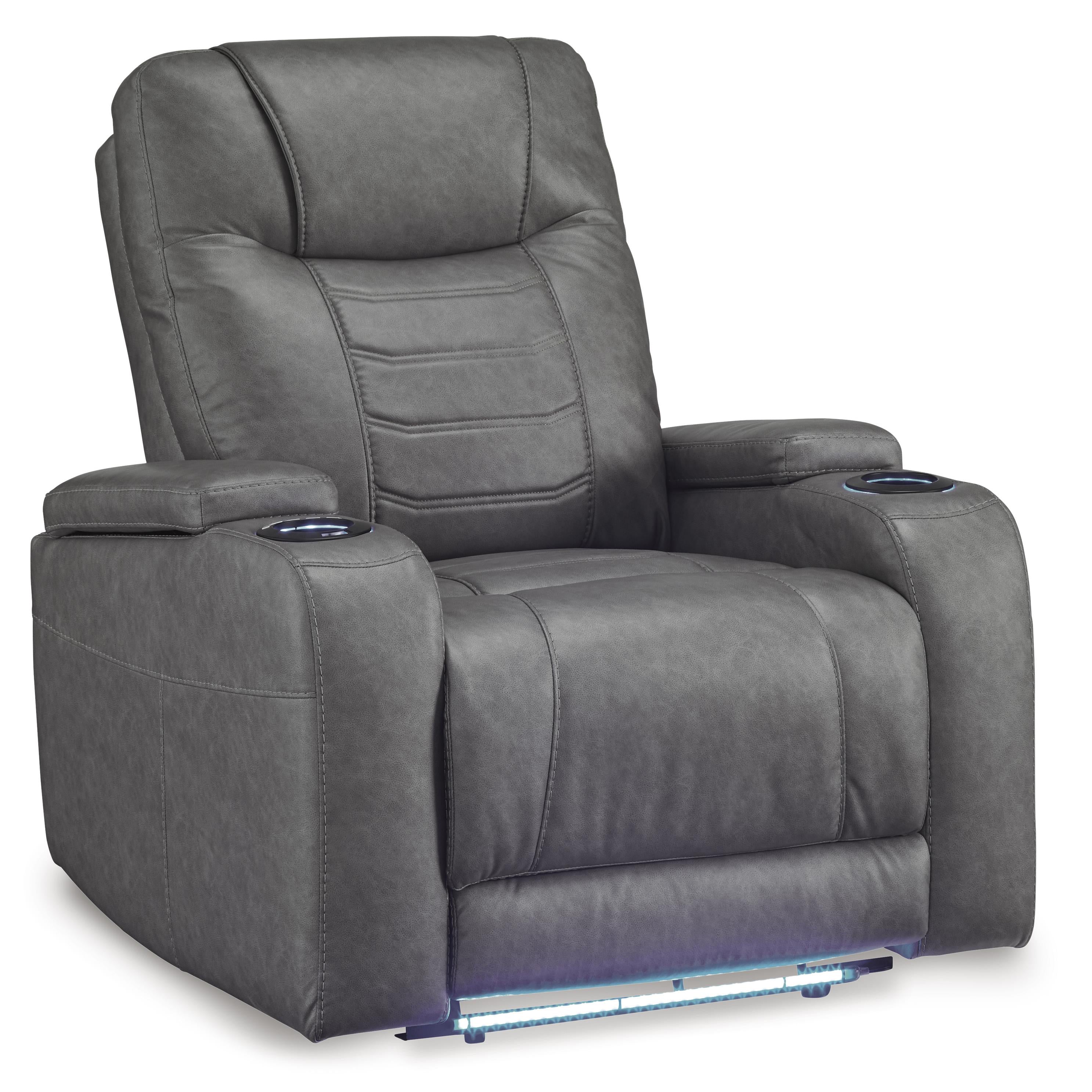Signature Design by Ashley Schooner Rocks 1610213 Power Recliner with Adjustable Headrest - Image 1