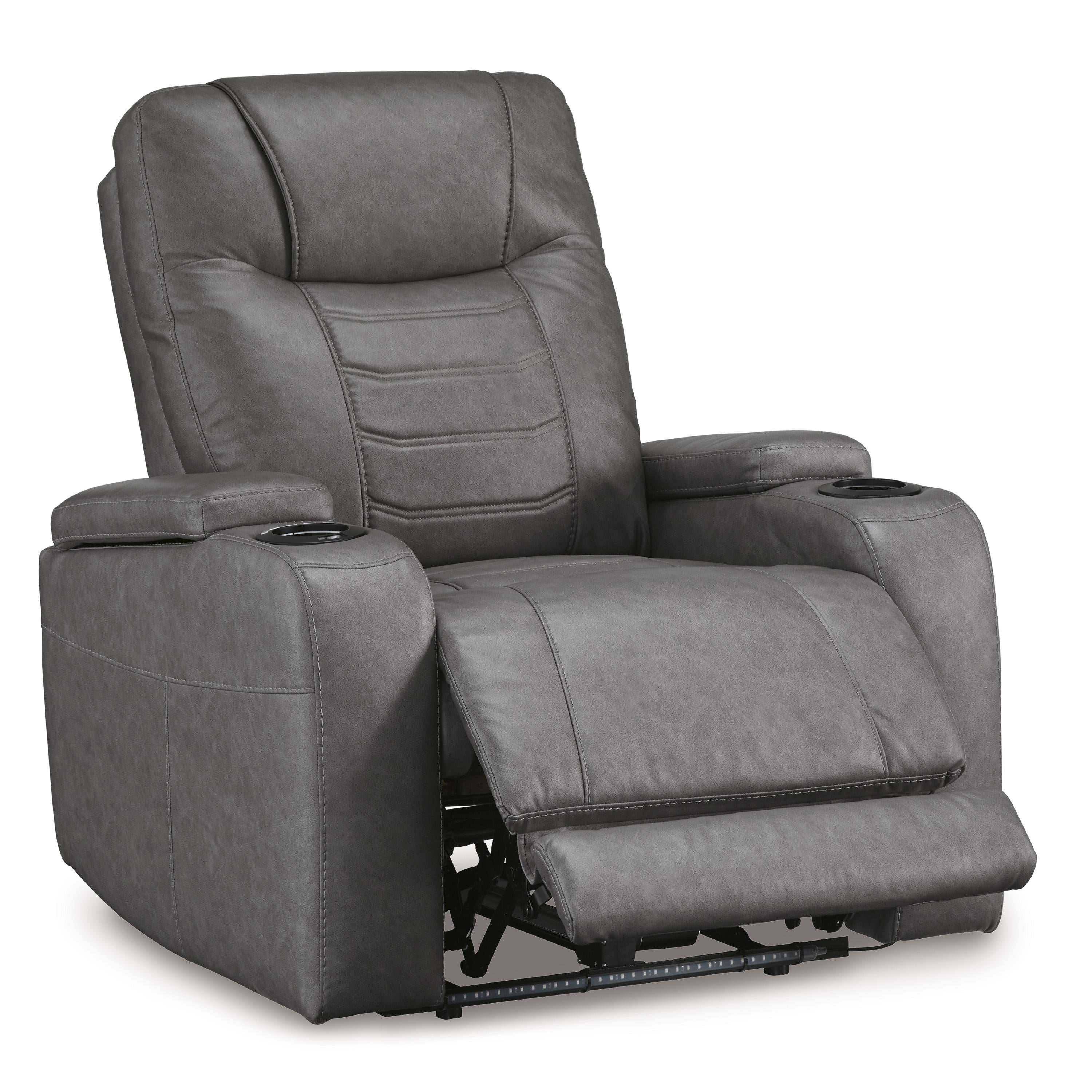 Signature Design by Ashley Schooner Rocks 1610213 Power Recliner with Adjustable Headrest - Image 2