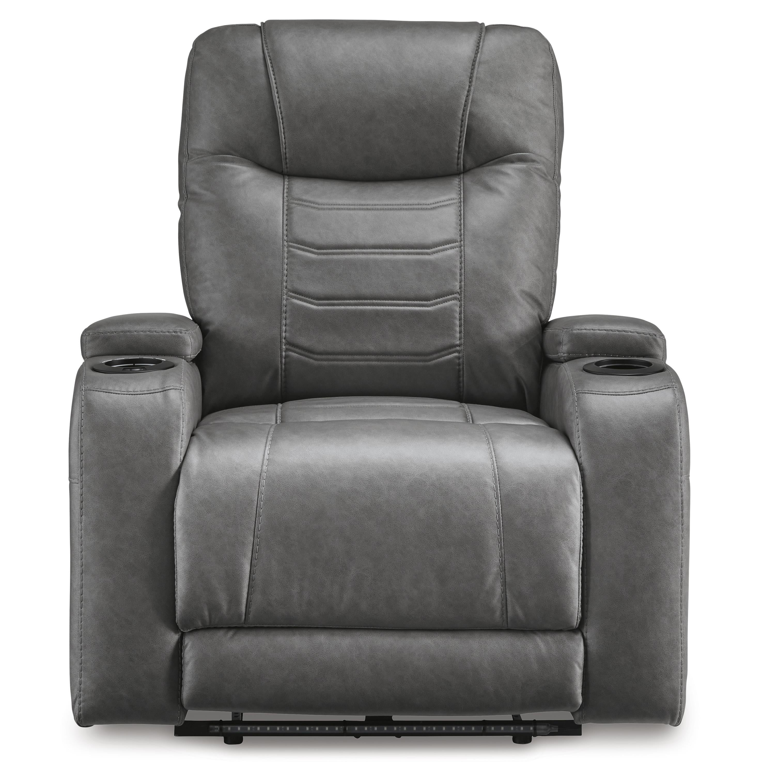 Signature Design by Ashley Schooner Rocks 1610213 Power Recliner with Adjustable Headrest - Image 3