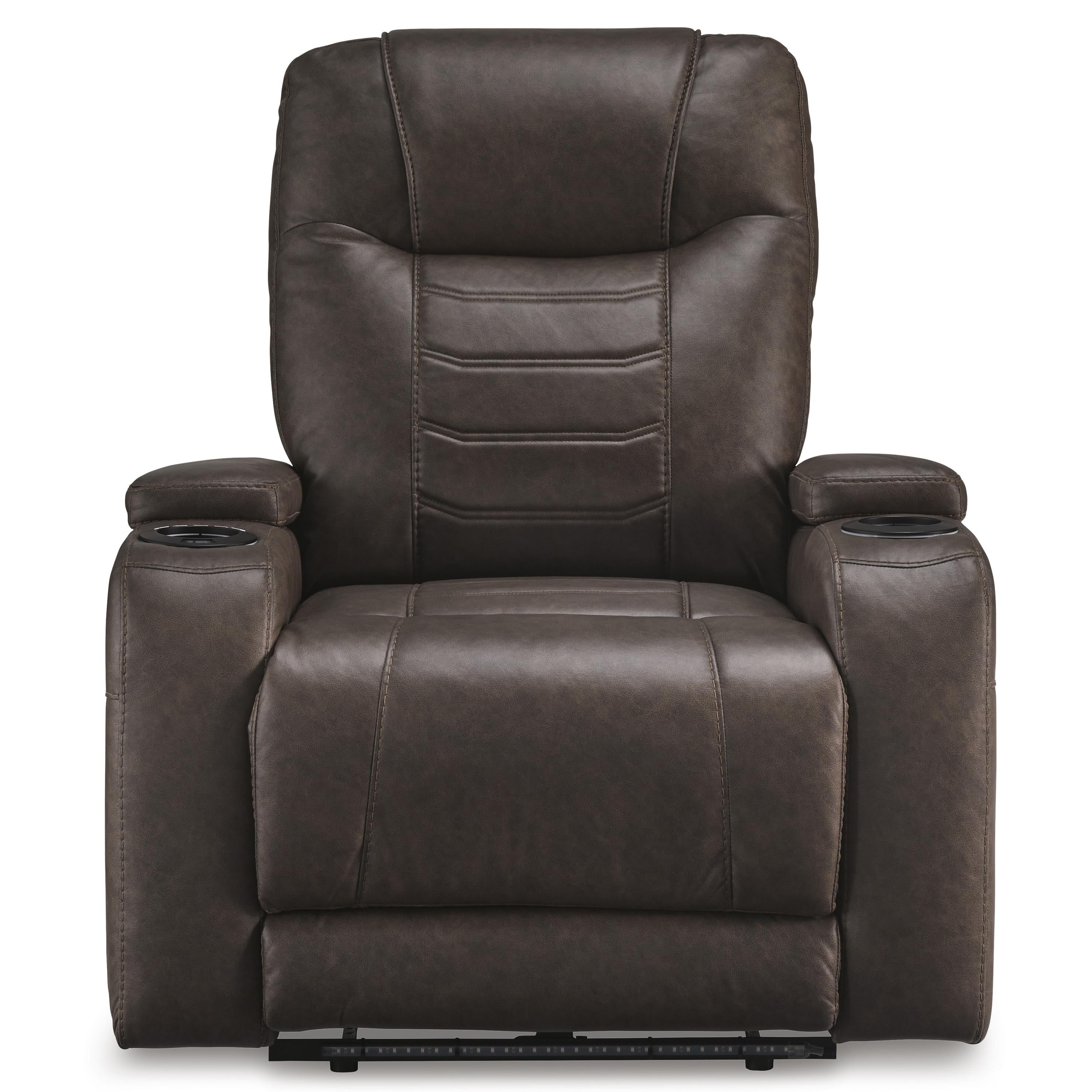 Signature Design by Ashley Schooner Rocks 1610413 Power Recliner with Adjustable Headrest - Image 3