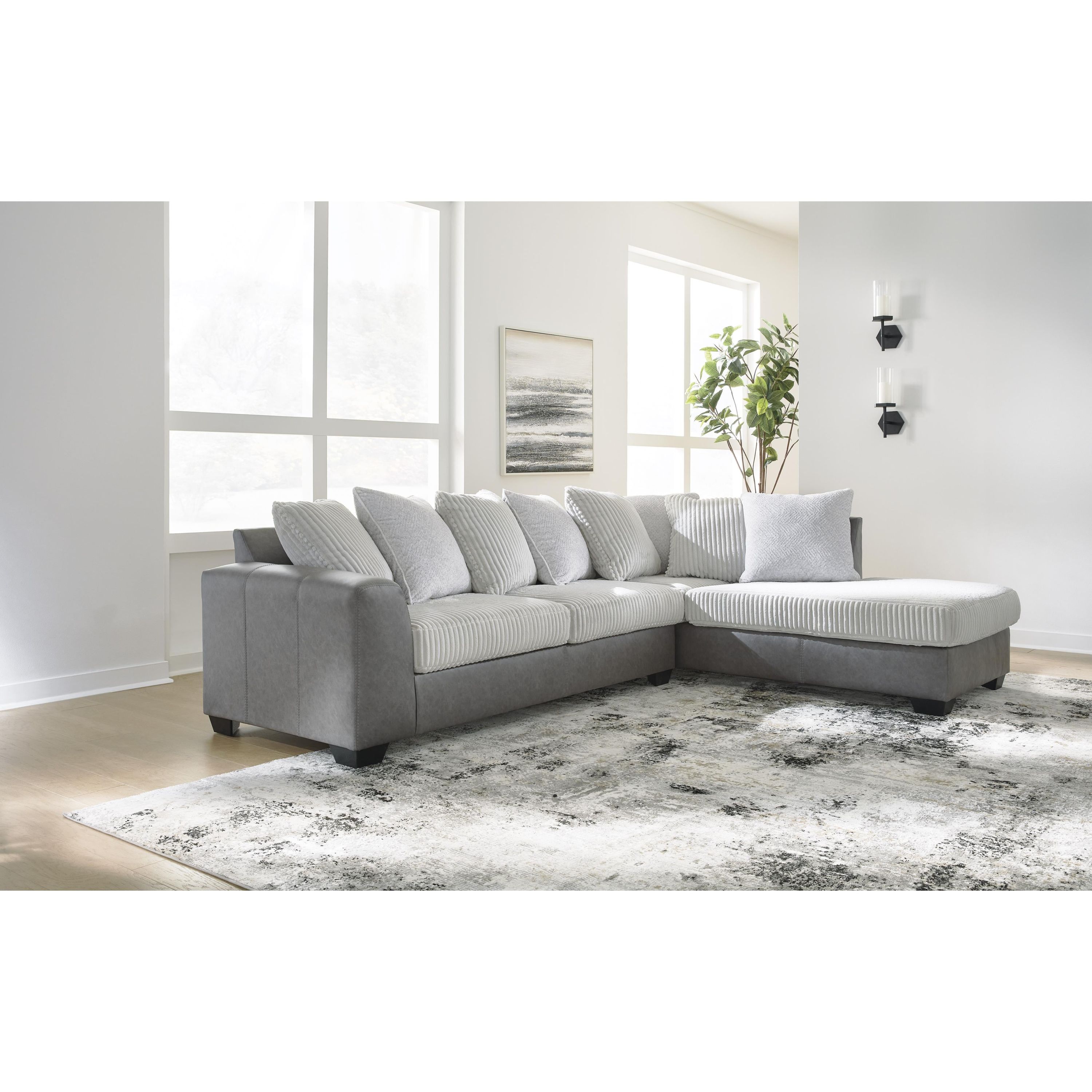 Benchcraft Clairette Court 31503S2 2 pc Sectional with Chaise - Image 2