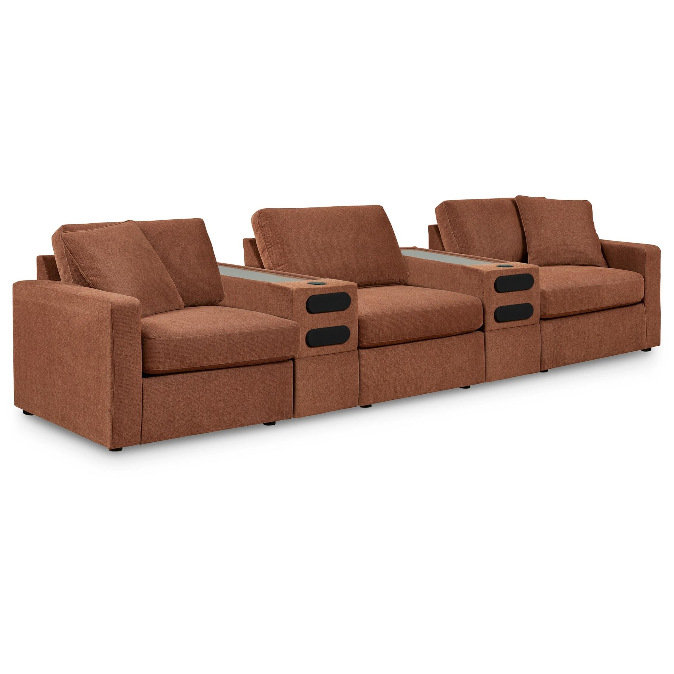 Signature Design by Ashley Modmax 92102S15 5 pc Sectional with Audio System - Image 1