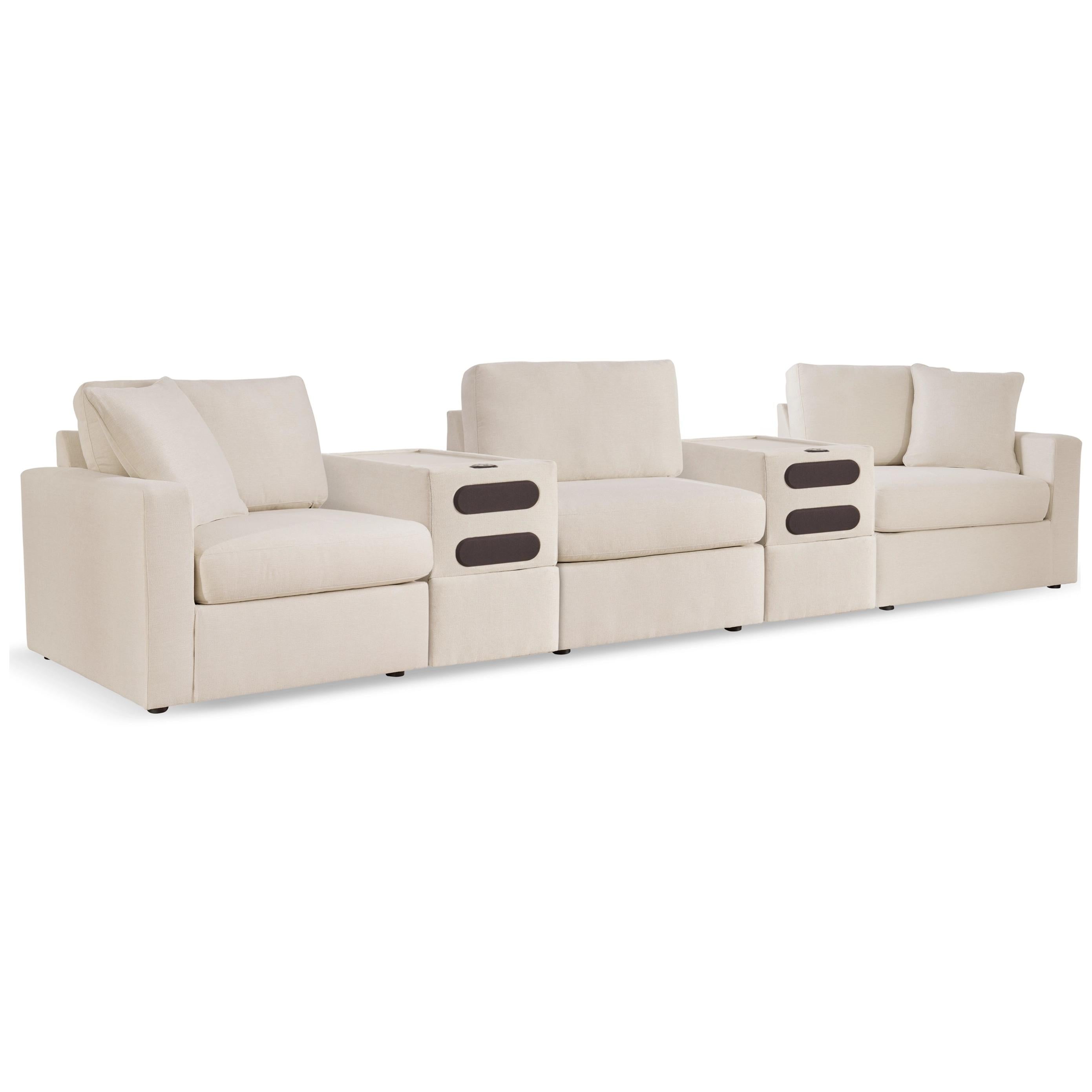 Signature Design by Ashley Modmax 92103S15 5 pc Sectional with Audio System - Image 1