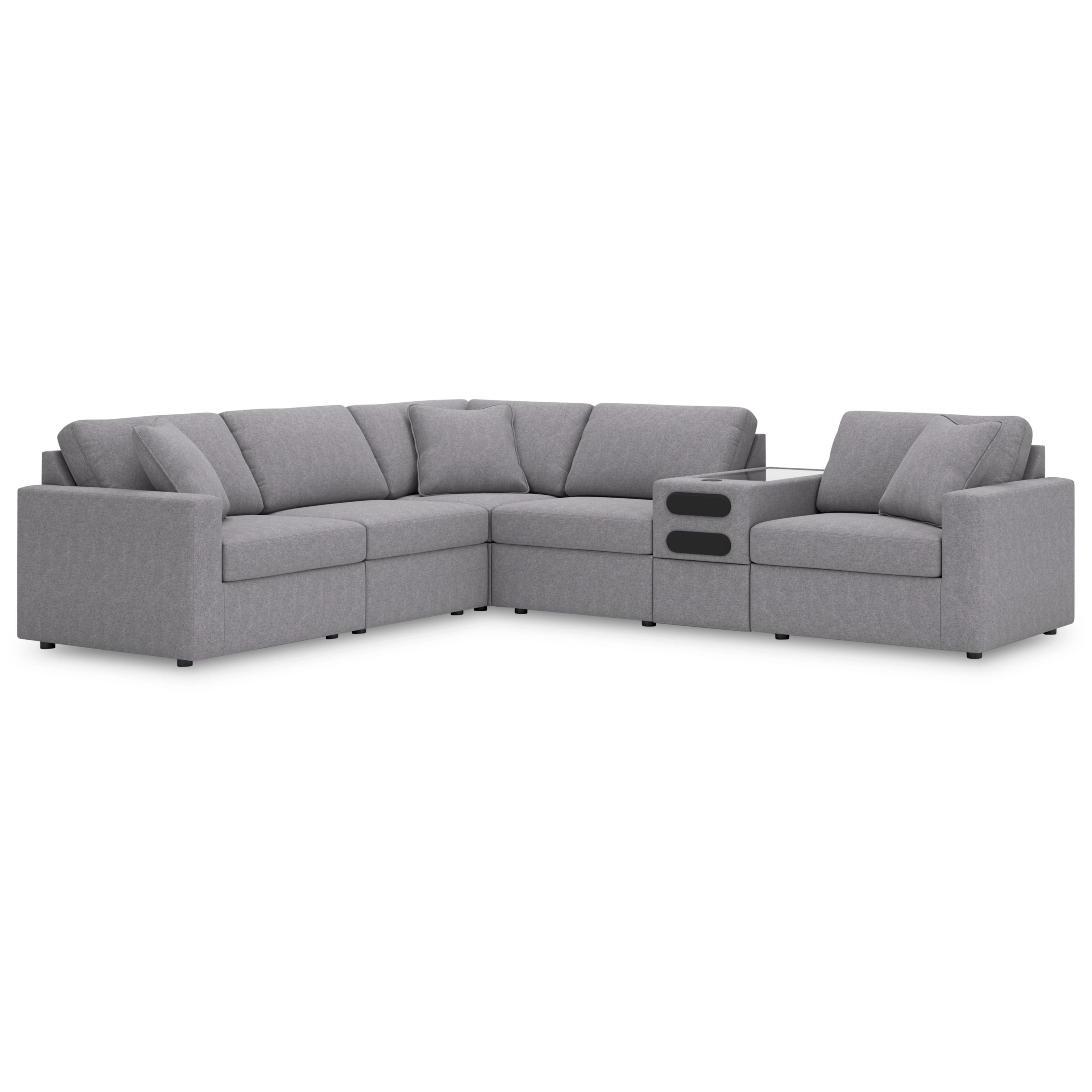 Signature Design by Ashley Modmax 92104S14 6 pc Sectional with Audio System - Image 1