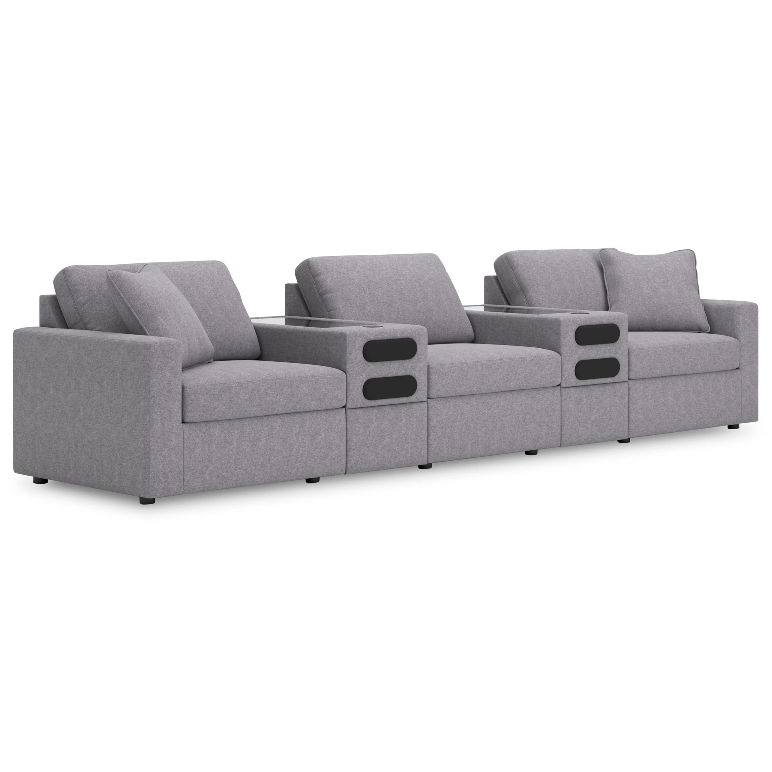 Signature Design by Ashley Modmax 92104S15 5 pc Sectional with Audio System - Image 1