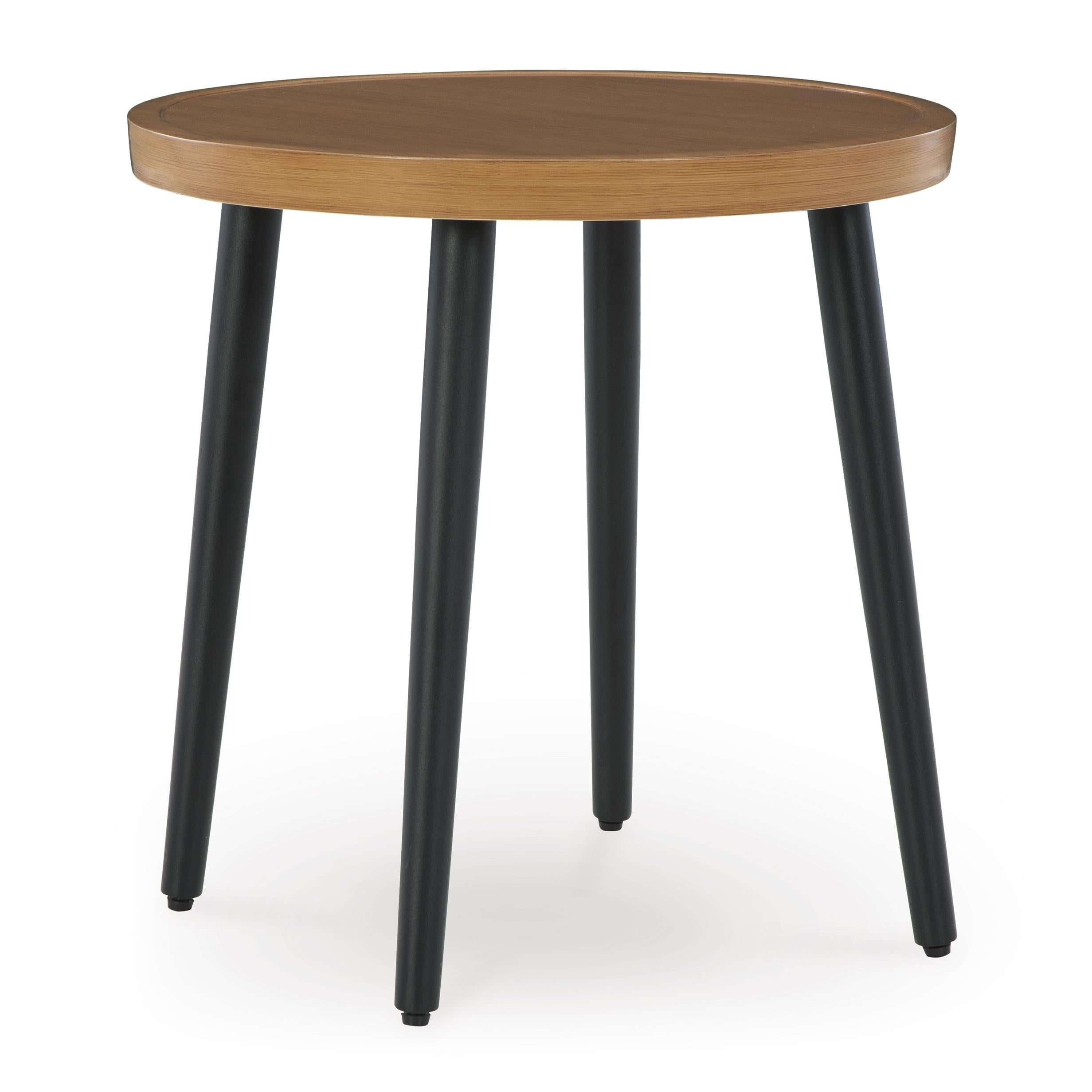 Signature Design by Ashley Horizon Hall P572-706 Round End Table - Image 1