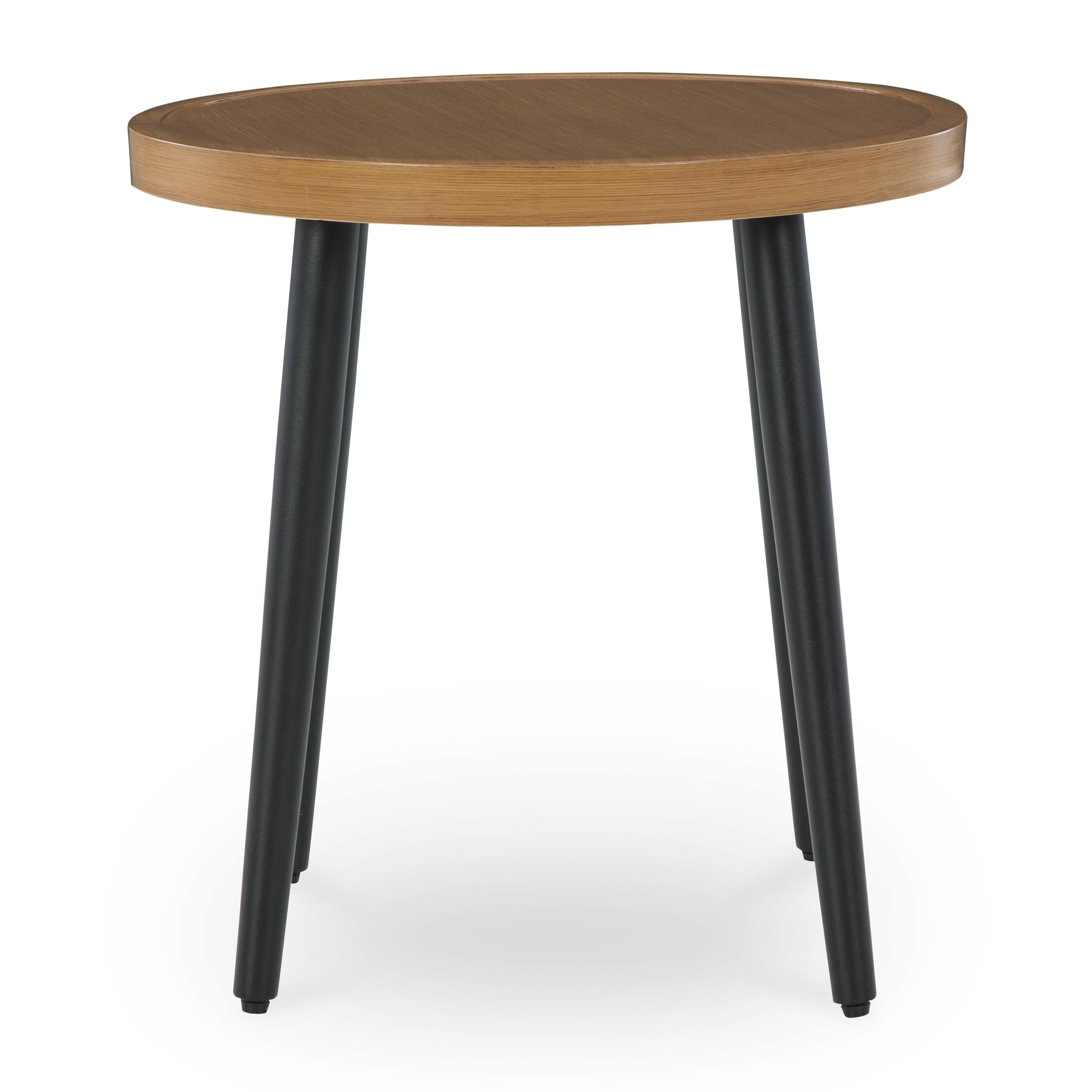 Signature Design by Ashley Horizon Hall P572-706 Round End Table - Image 2