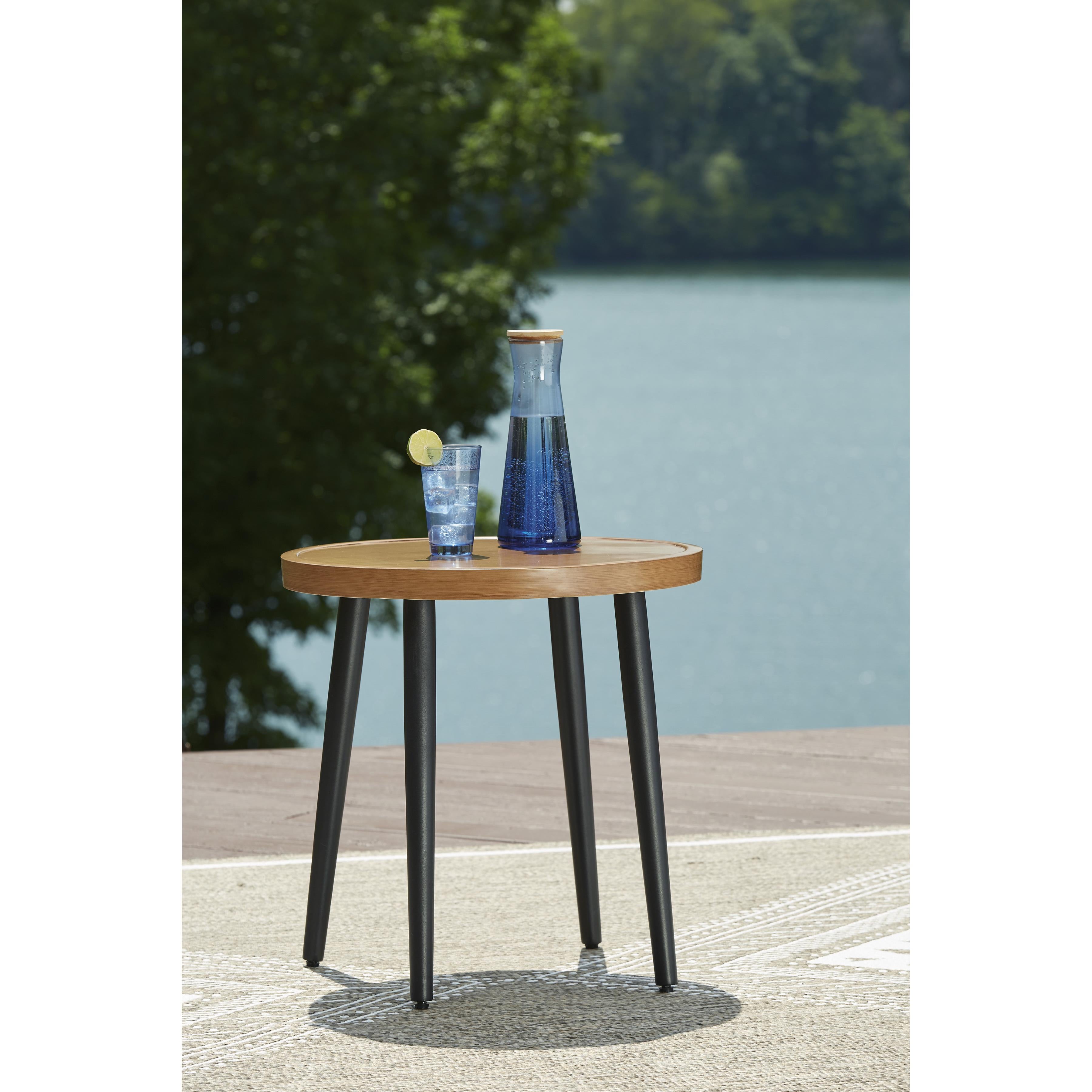 Signature Design by Ashley Horizon Hall P572-706 Round End Table - Image 3