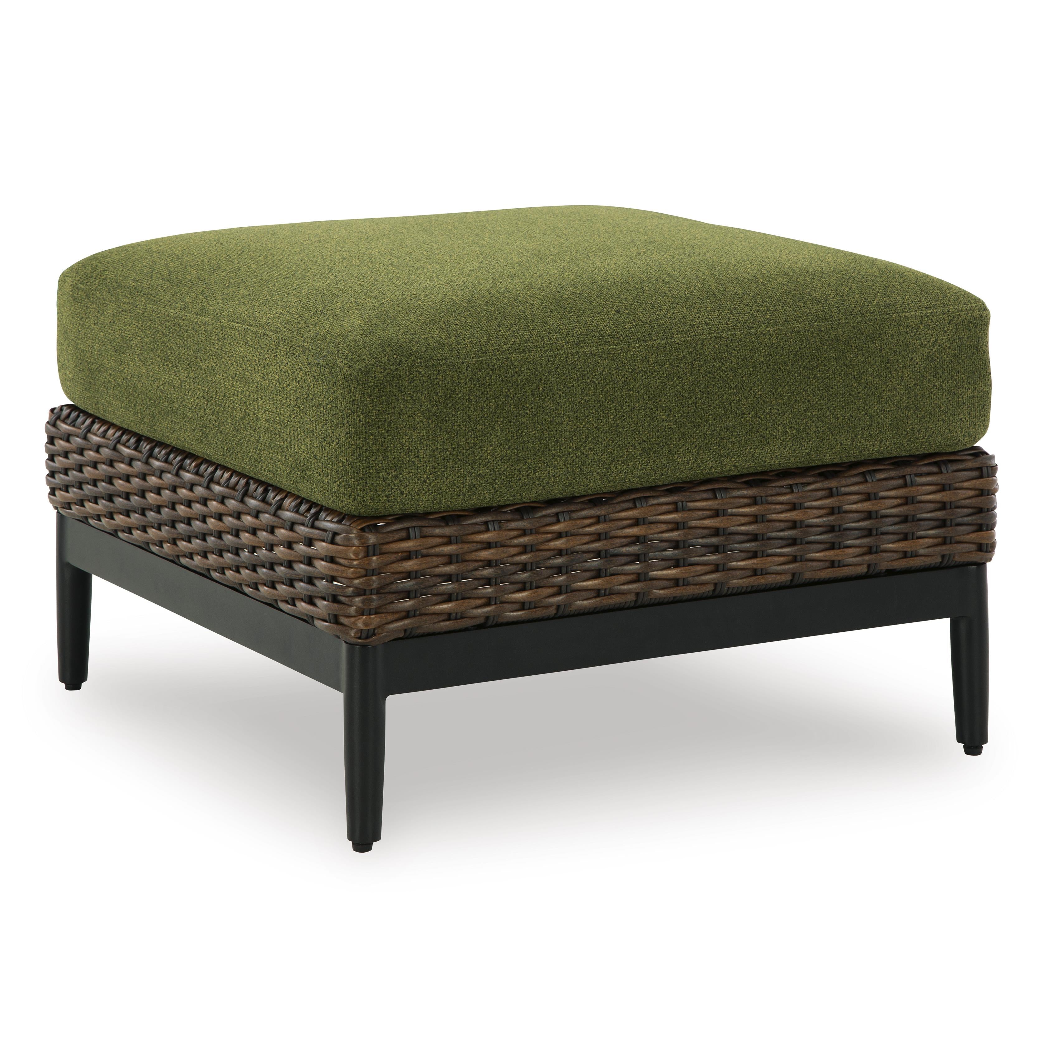 Signature Design by Ashley Horizon Hall P572-814 Ottoman with Cushion - Image 1