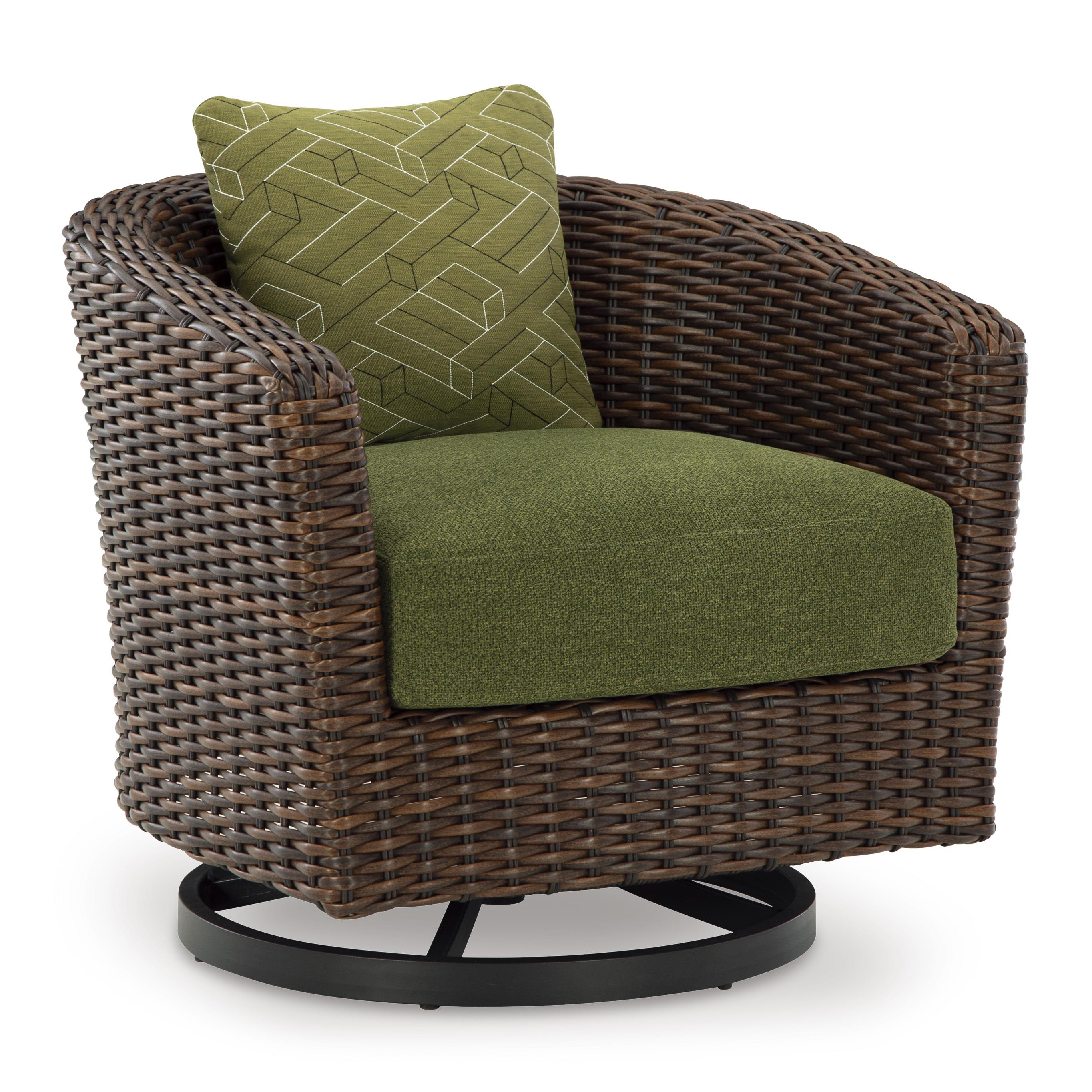 Signature Design by Ashley Horizon Hall P572-821 Swivel Lounge with Cushion - Image 1