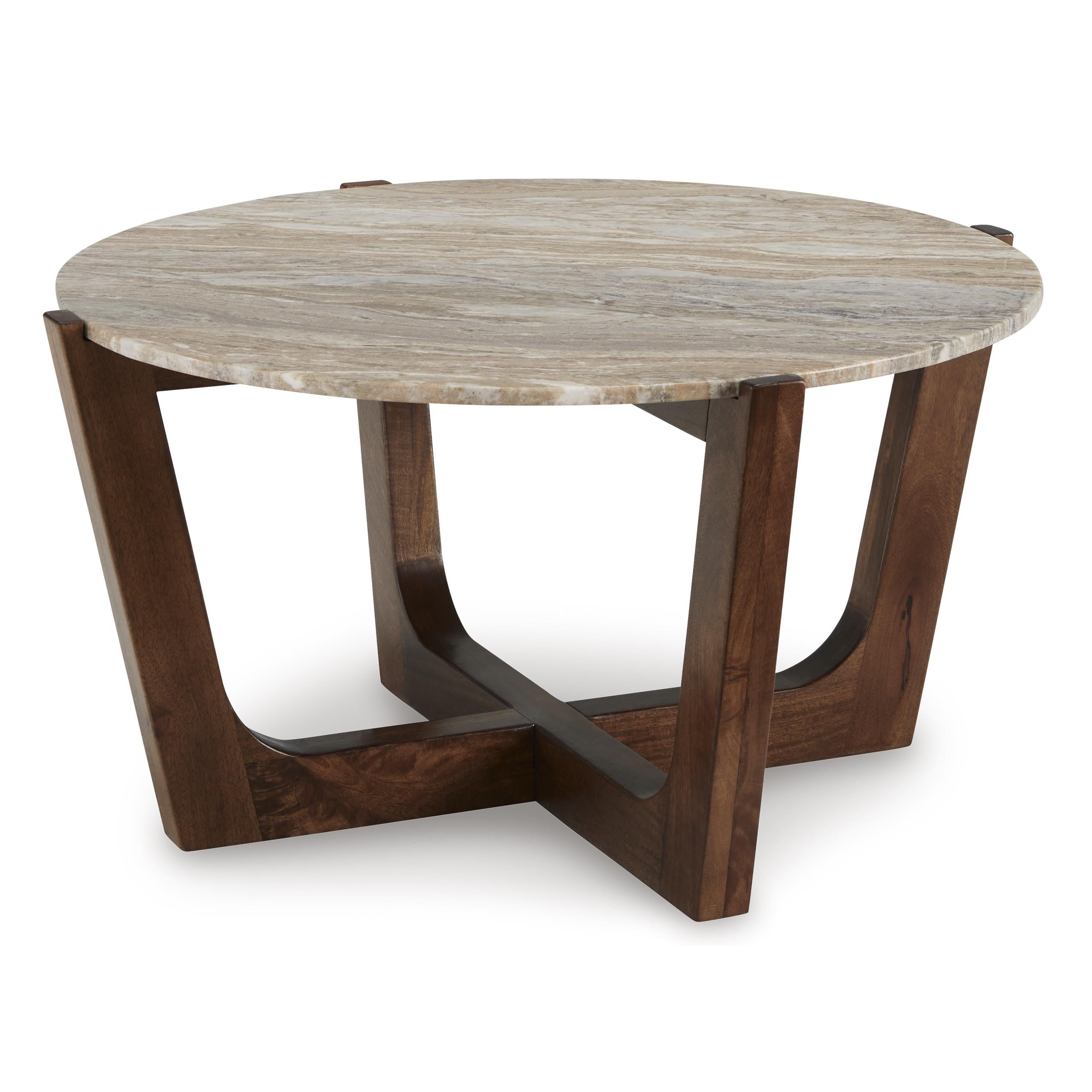 Signature Design by Ashley Tanidore T667-8 Round Cocktail Table - Image 1