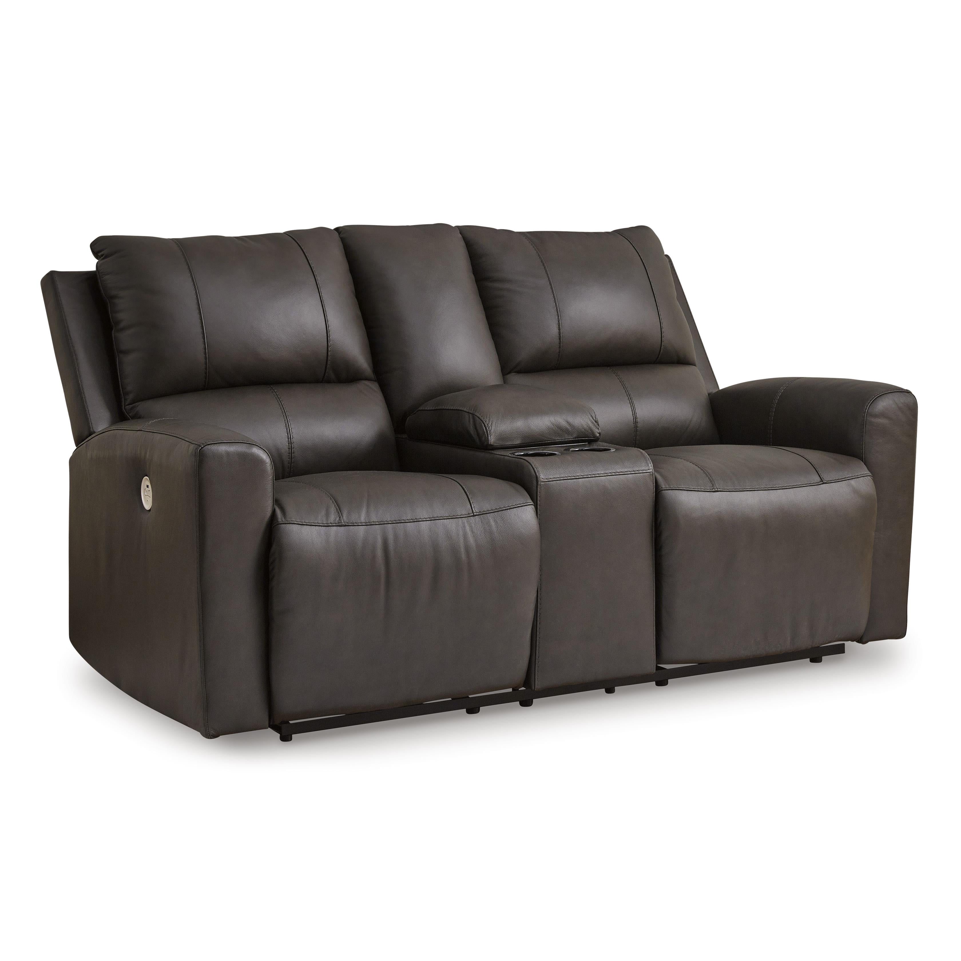 Signature Design by Ashley Boxmere U1310096 Double Reclining Power Loveseat with Console - Image 1
