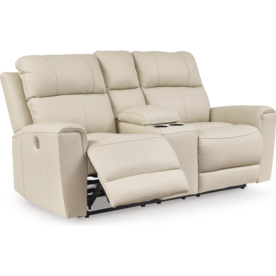 Signature Design by Ashley Dahlmoore U1320096 Double Reclining Power Loveseat with Console - Image 2