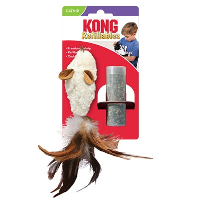 Kong Cat Catnip Feather Mouse - Image 2