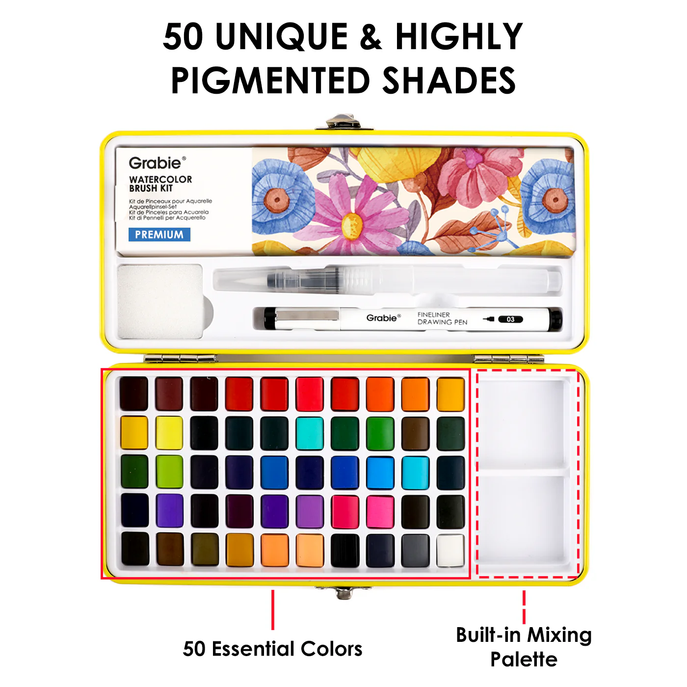 Grabie All-In-One Premium Watercolor Set of 50 - Image 3