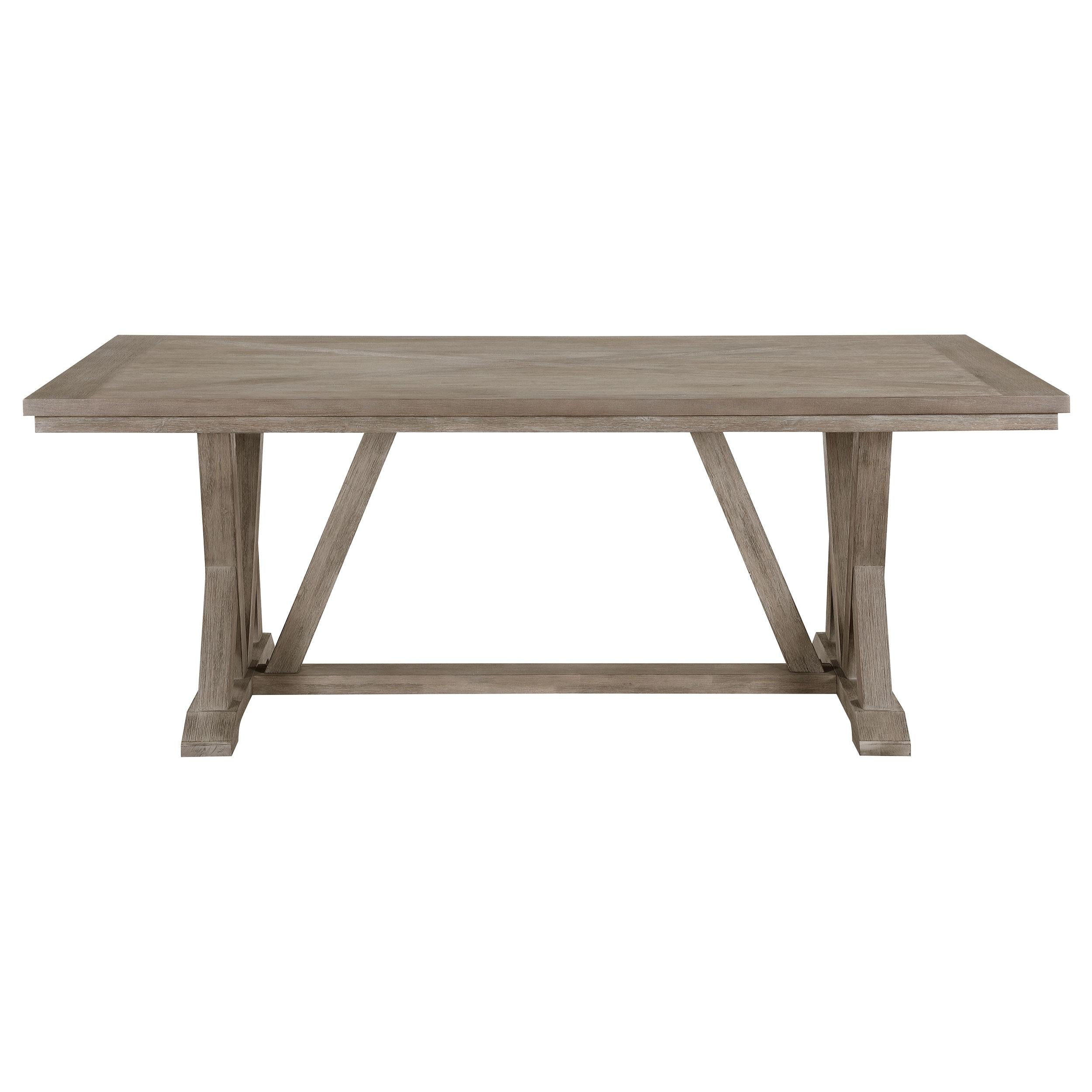 Coaster Furniture Cornelia 107441 Rectangular 82-inch Dining Table - Coastal Grey - Image 3