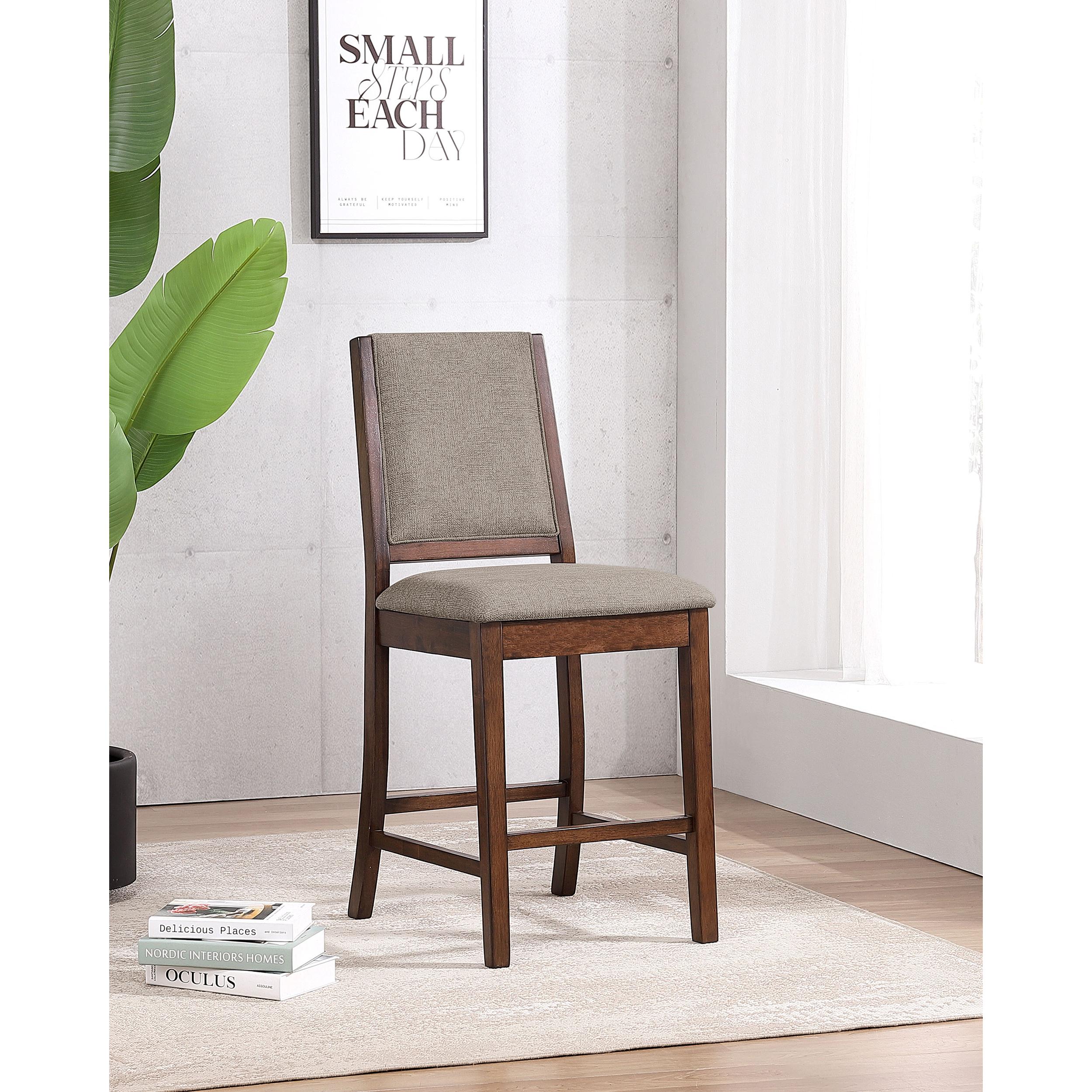 Coaster Furniture Patterson 108889 Upholstered Counter Chair - Mango Oak - Image 2