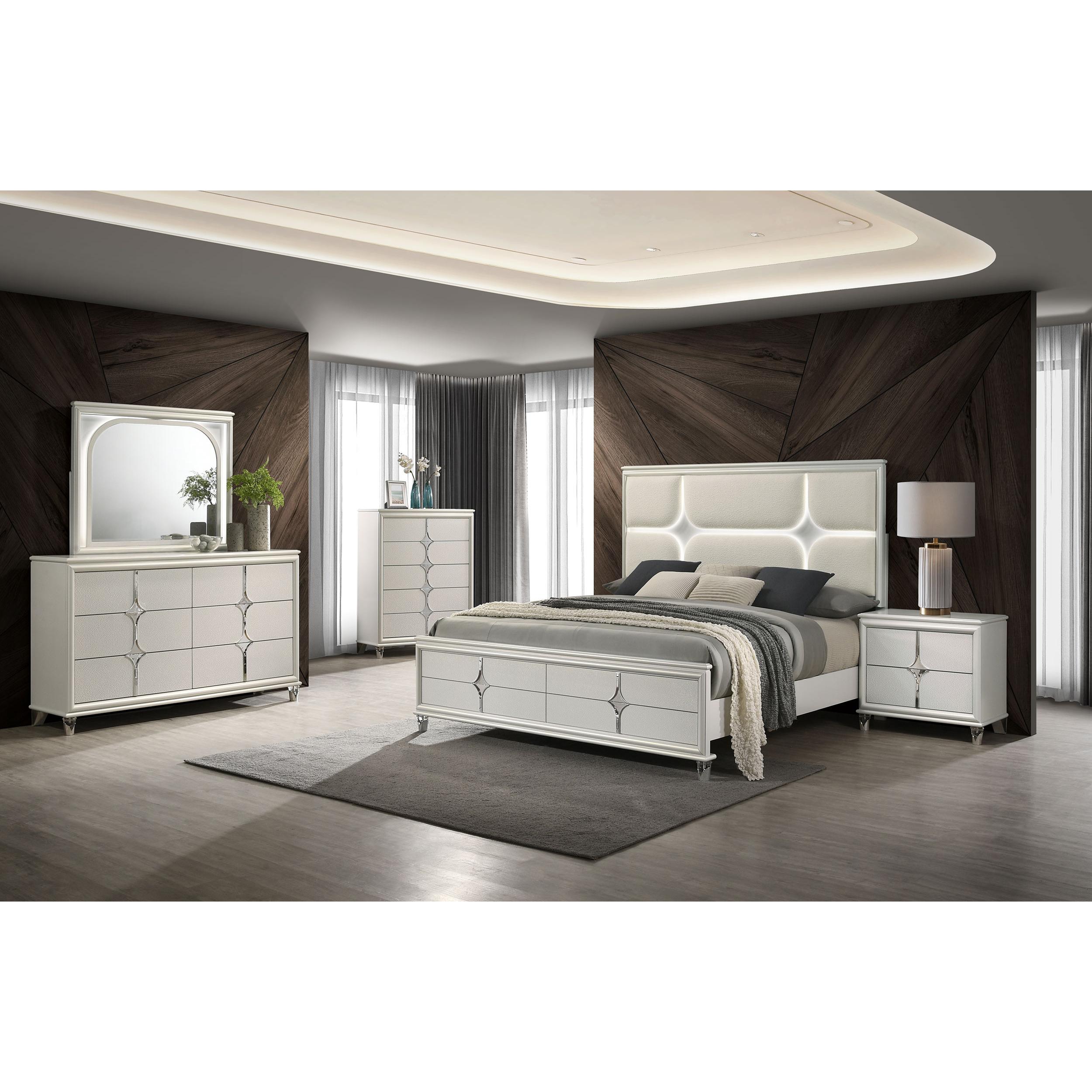 Coaster Furniture Olivia 224953 6-Drawer Dresser Cabinet - Pearl White - Image 2