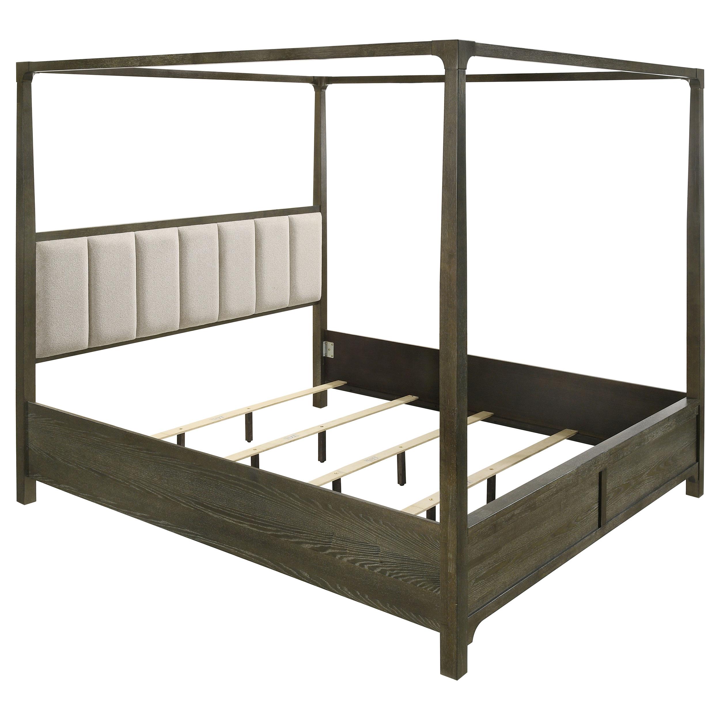 Coaster Furniture Gran Park 224931KE Eastern King Canopy Bed - Dark Cocoa - Image 3