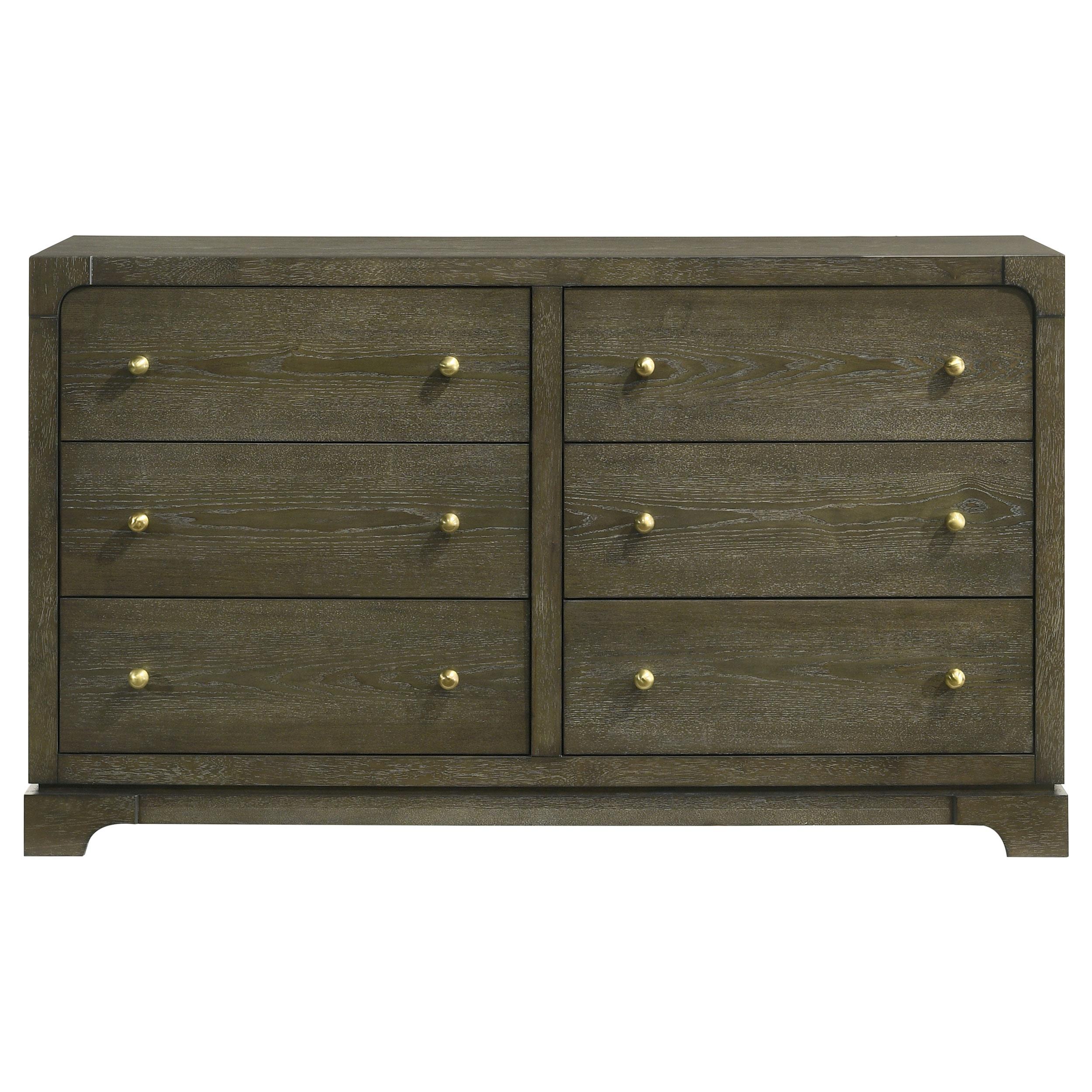 Coaster Furniture Gran Park 224933 6-Drawer Dresser Cabinet - Dark Cocoa - Image 3