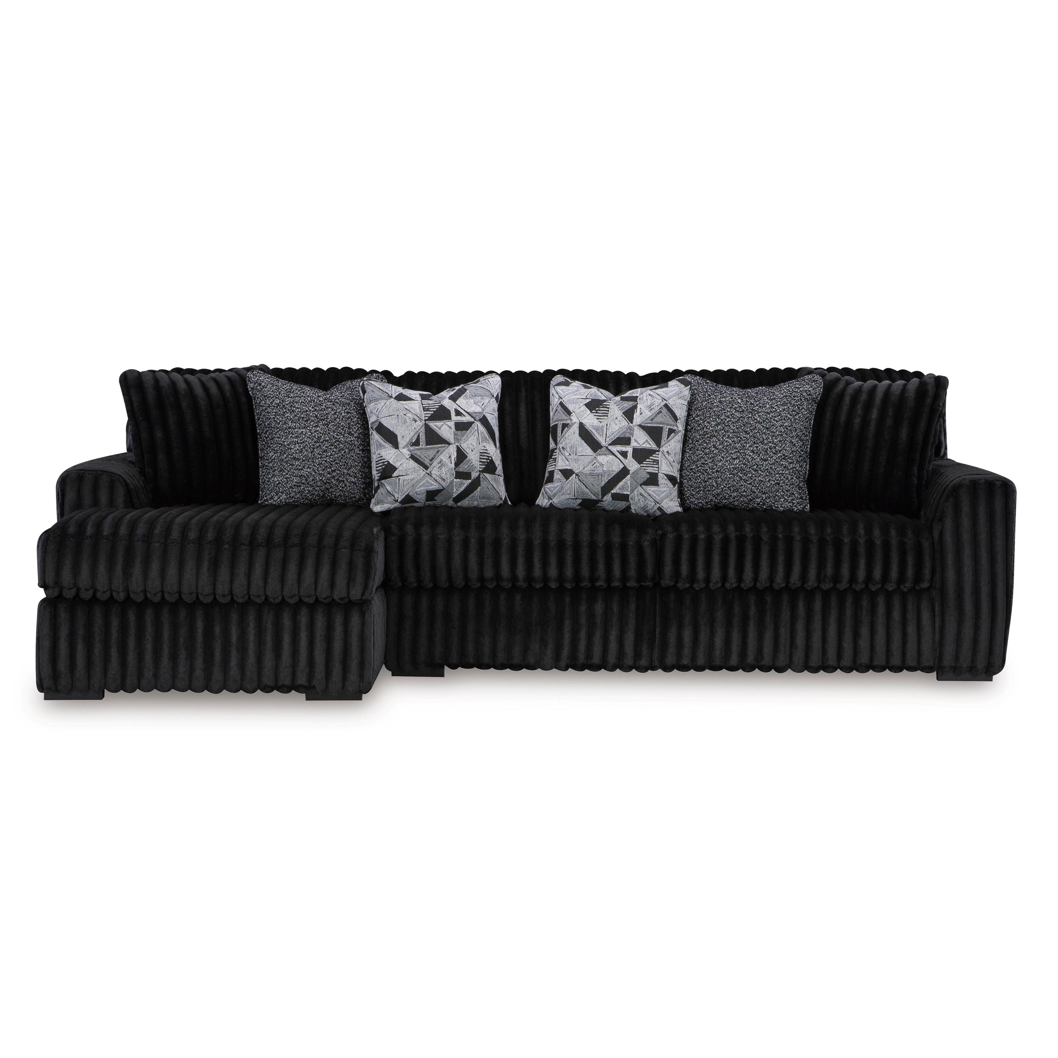 Signature Design by Ashley Midnight-Madness 98103S1 2 pc Sectional Sofa with Chaise - Image 1