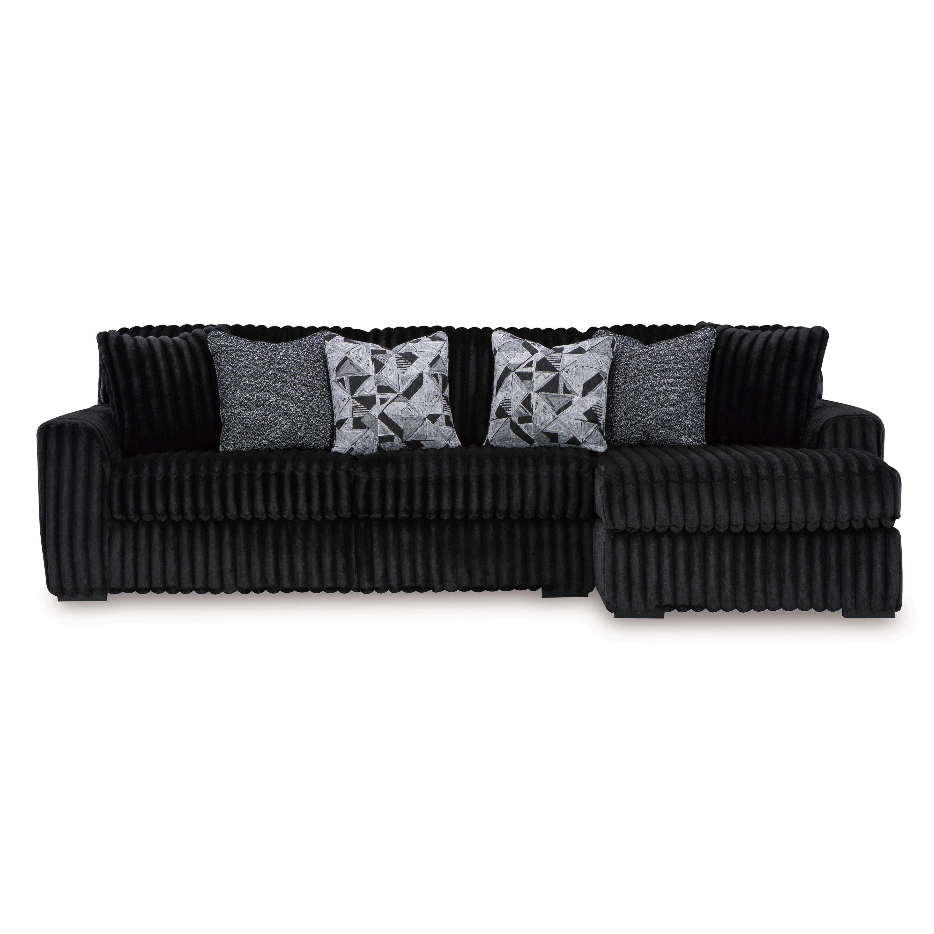 Signature Design by Ashley Midnight-Madness 98103S2 2 pc Sectional Sofa with Chaise - Image 1