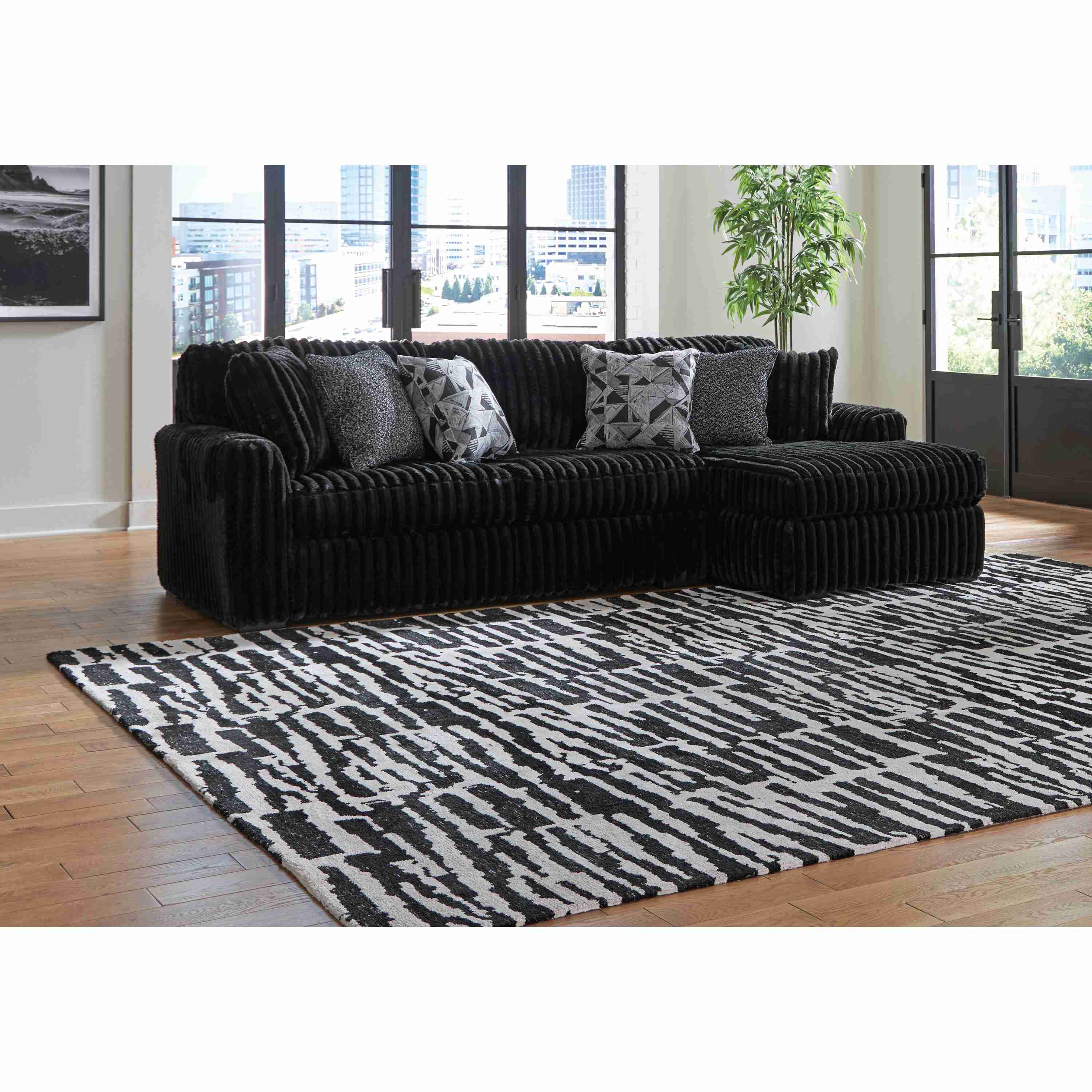 Signature Design by Ashley Midnight-Madness 98103S2 2 pc Sectional Sofa with Chaise - Image 3