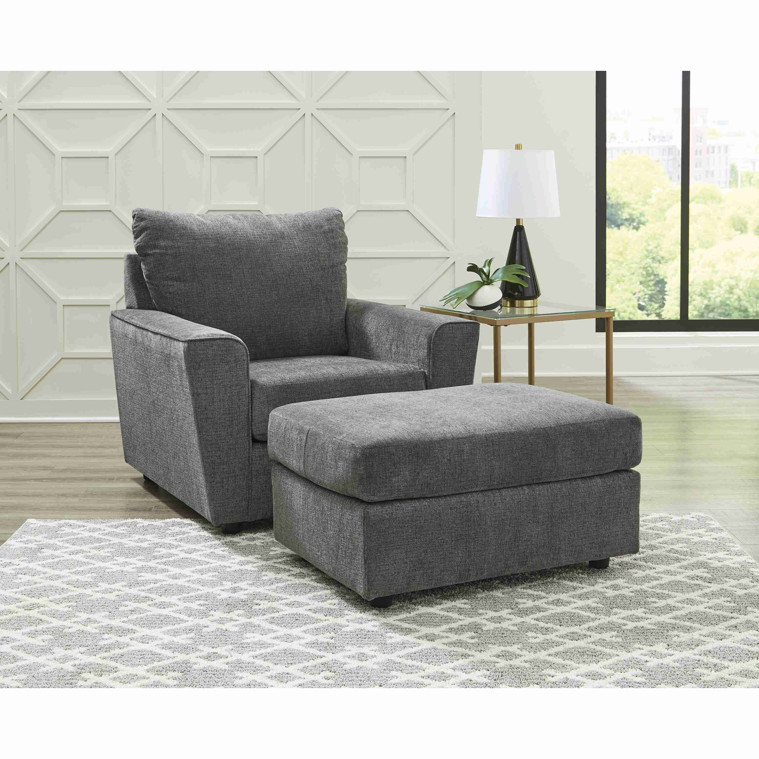 Signature Design by Ashley Stairatt 28502U2 Chair and Ottoman - Image 1